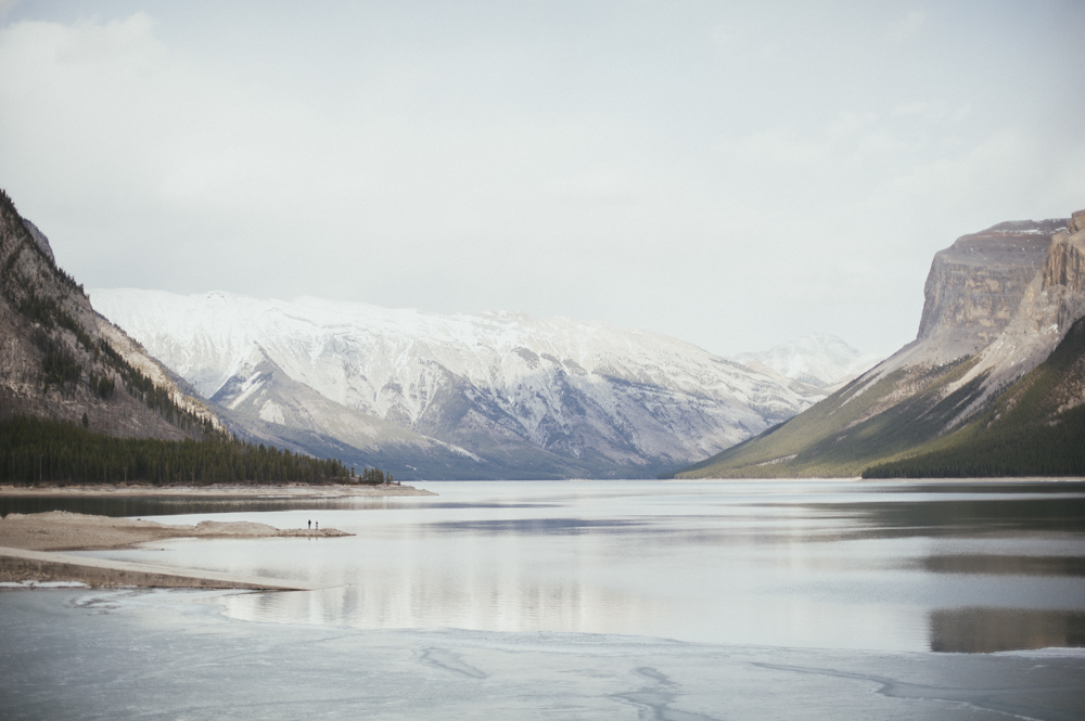 Lake Minnewanka at sunset