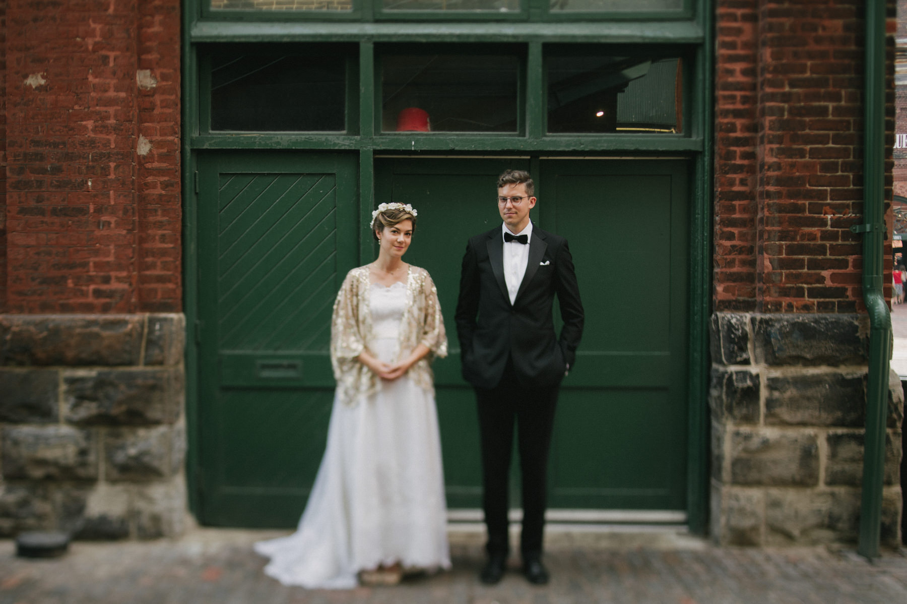 Daring Wanderer Photography - Daring Wanderer - Toronto wedding photographer - Archeo Wedding - Distillery District wedding - Archeo Distillery District - Rustic wedding venue - red brick wall - enoch turner school house wedding - toronto wedding ceremony location - toronto wedding locations - couples - love - together - canadian wedding photographer - ontario wedding photographer - intimate wedding