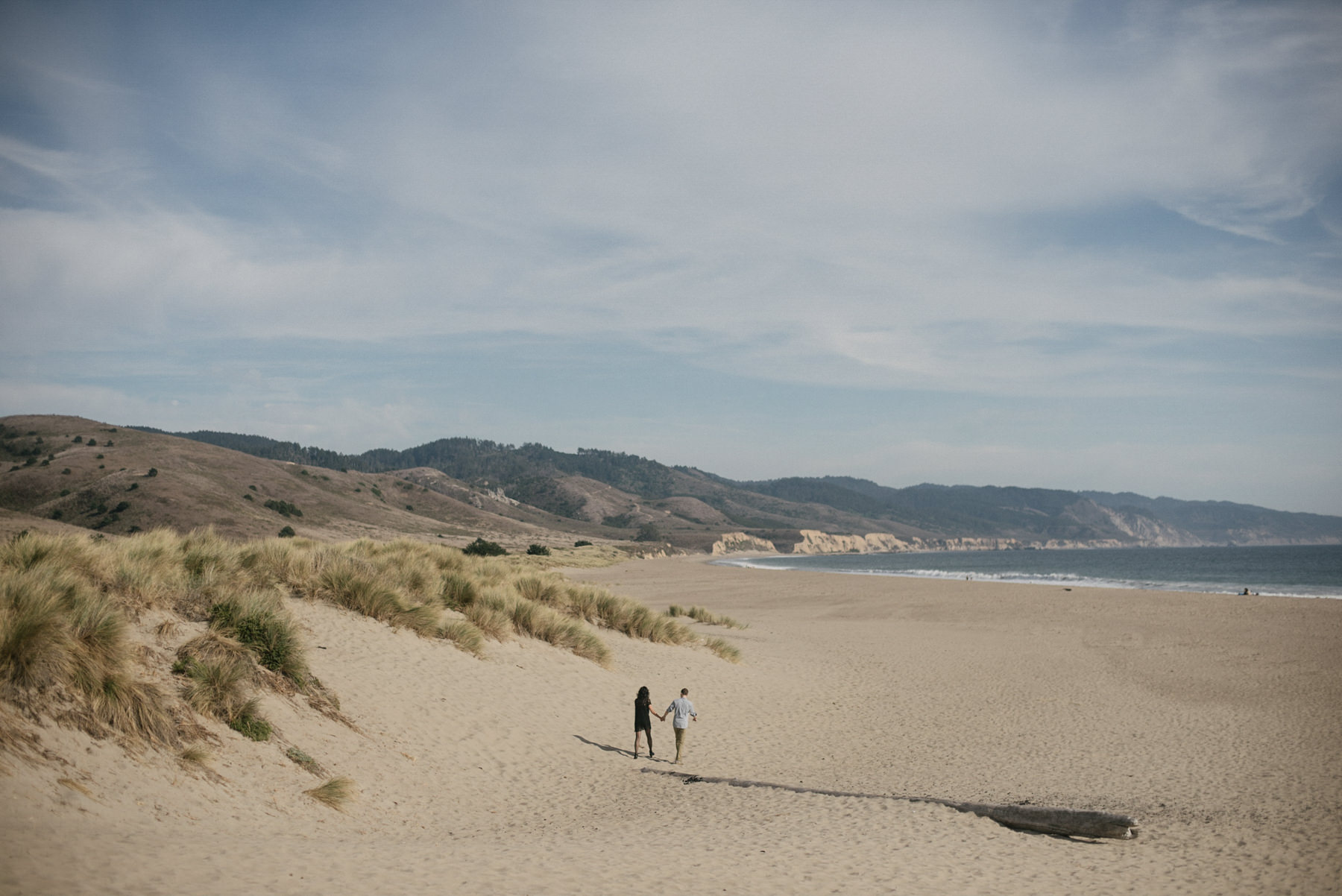 Daring Wanderer Photography - Daring Wanderer - Destination Wedding Photographer - Point Reyes California - Point Reyes Engagement - California wedding photographer - Engagement - Chimney Rock - Limantour Beach - foggy engagement