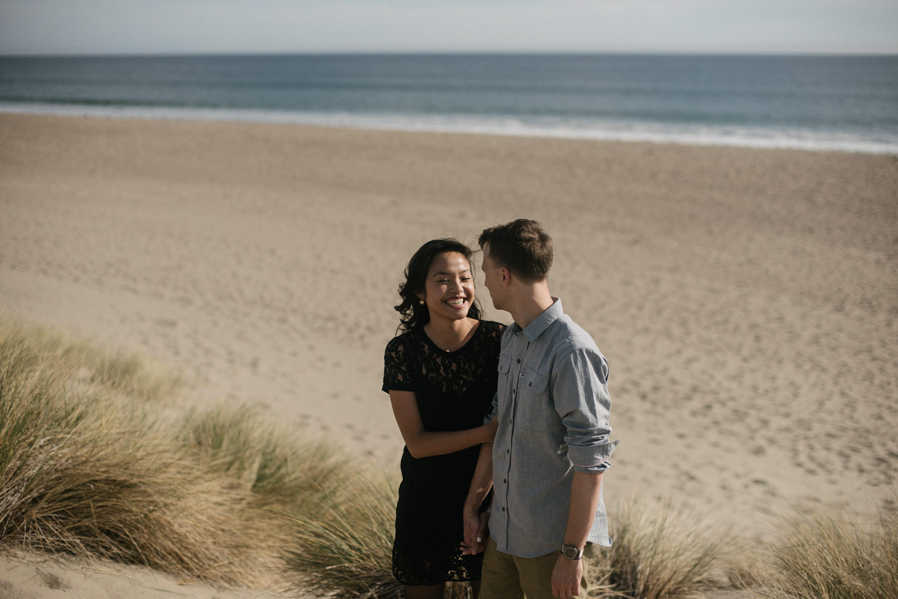 Daring Wanderer Photography - Daring Wanderer - Destination Wedding Photographer - Point Reyes California - Point Reyes Engagement - California wedding photographer - Engagement - Chimney Rock - Limantour Beach - foggy engagement