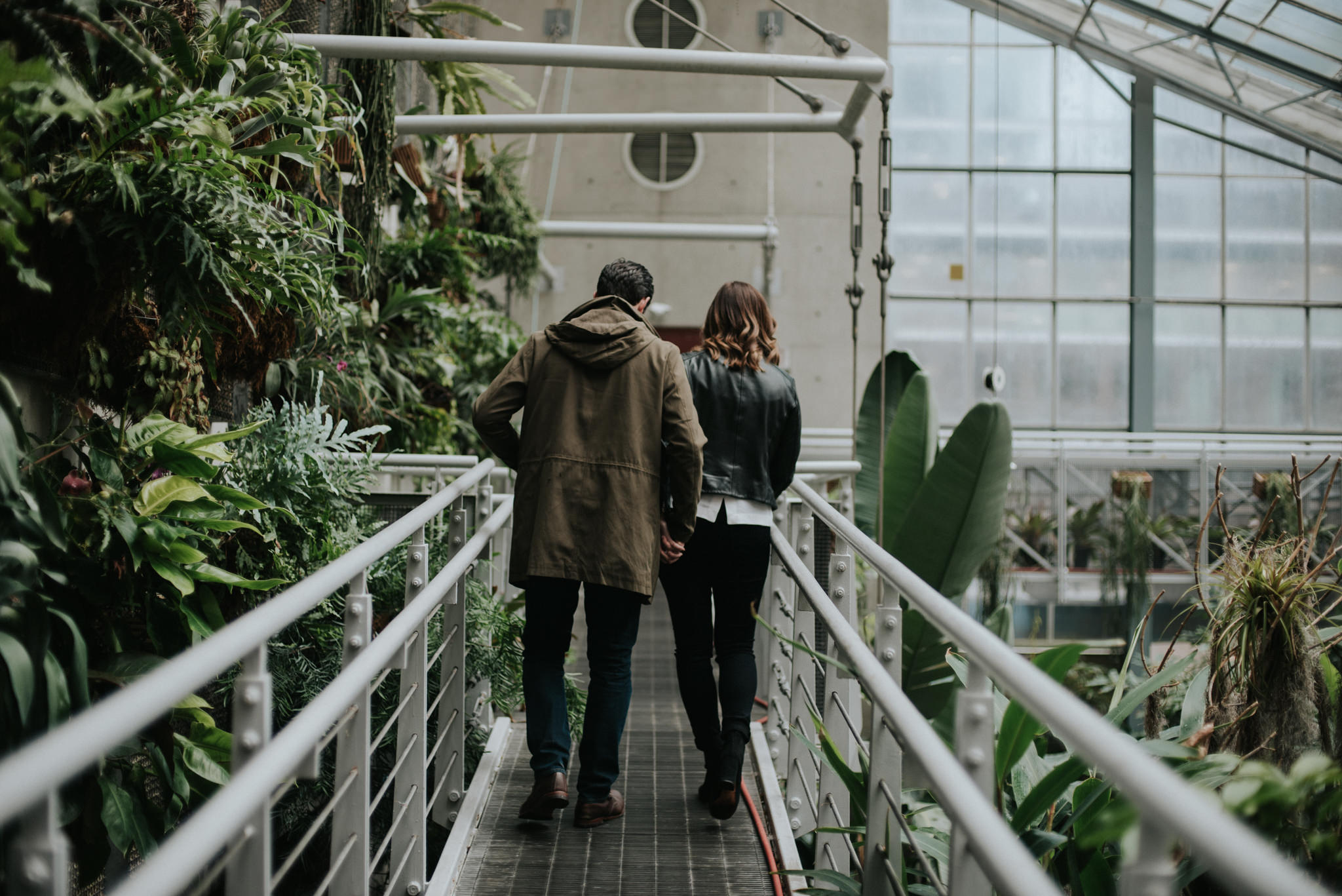 Daring Wanderer // Botanical greenhouse engagement at Cloud Gardens