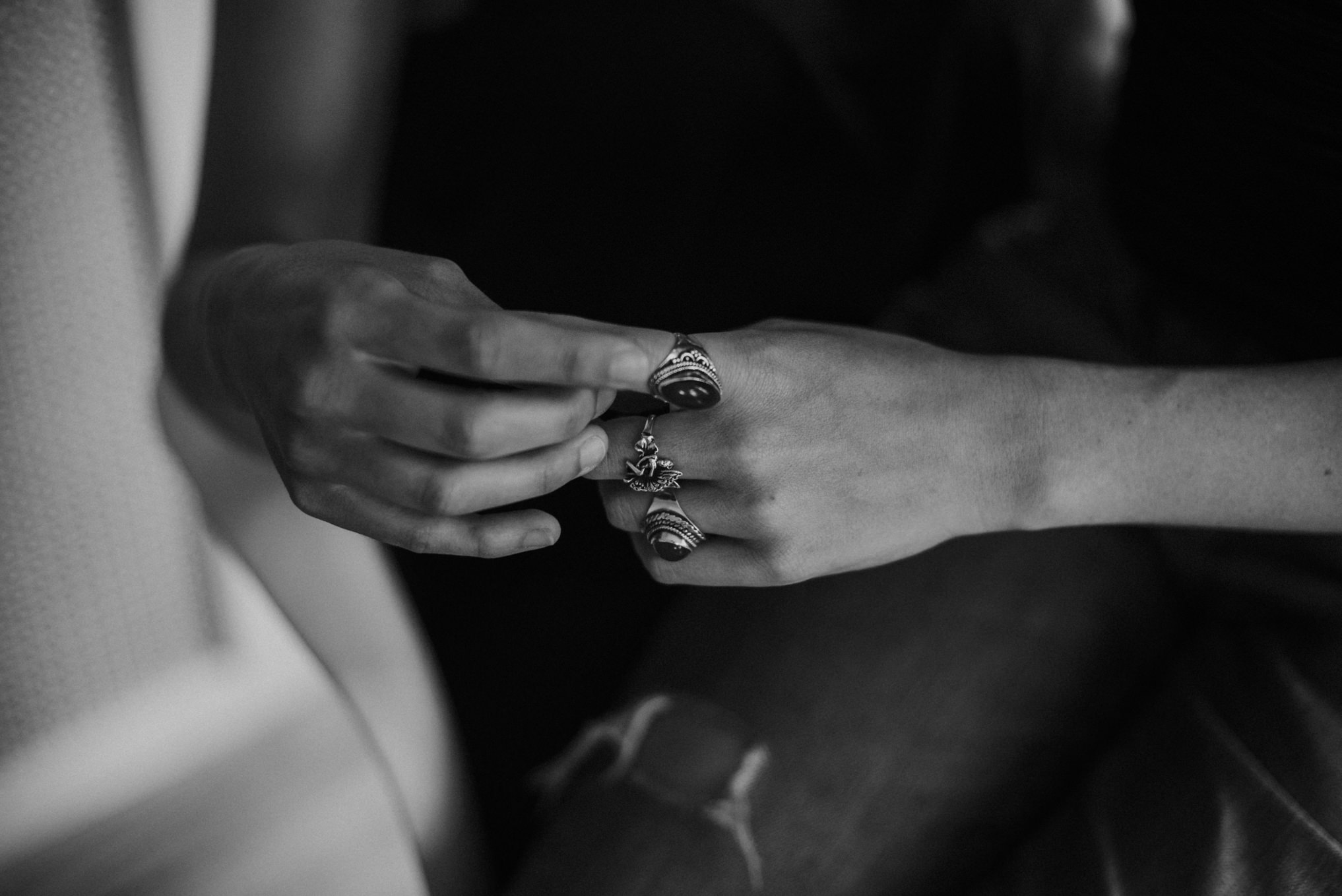 An intimate rooftop femme engagement shoot by Daring Wanderer // www.daringwanderer.com