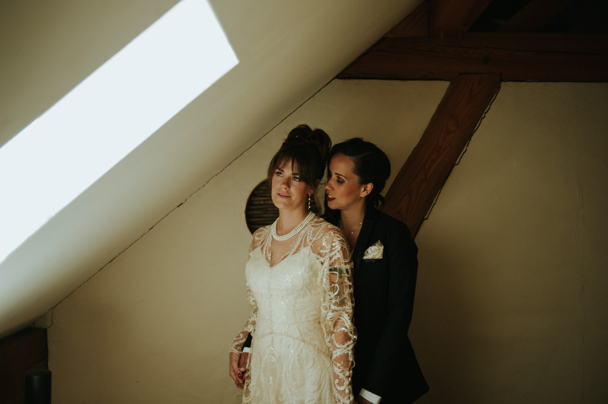 A dreamy femme babe same sex forest wedding at Riverstone Retreat // Daring Wanderer: www.daringwanderer.com