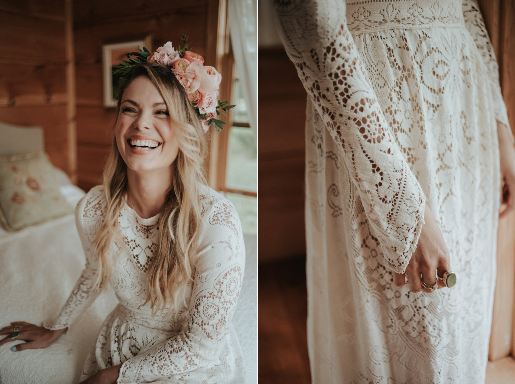 An intimate bohemian outdoor farm wedding at South Pond Farms // Daring Wanderer: www.daringwanderer.com