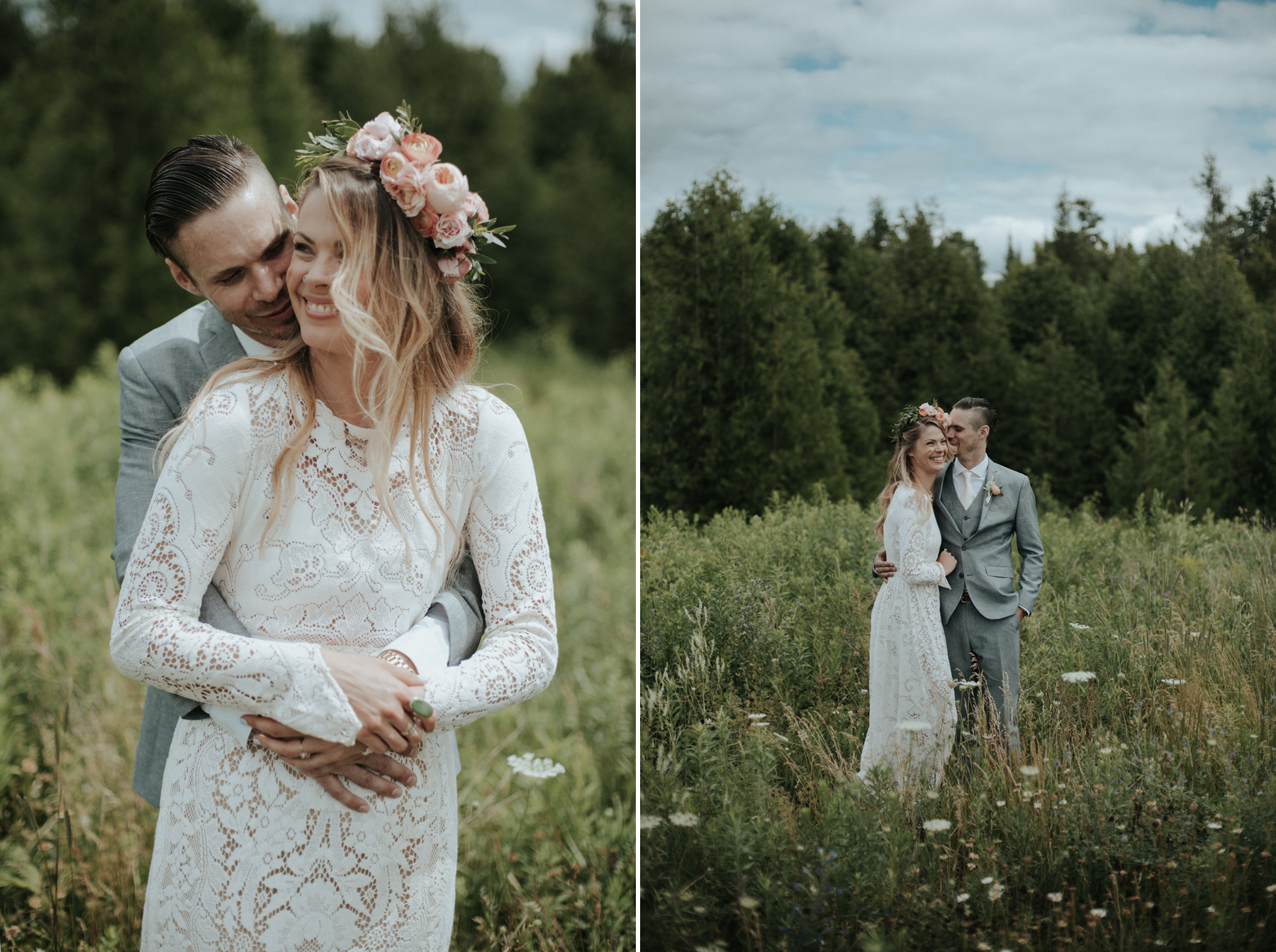 An intimate bohemian outdoor farm wedding at South Pond Farms // Daring Wanderer: www.daringwanderer.com