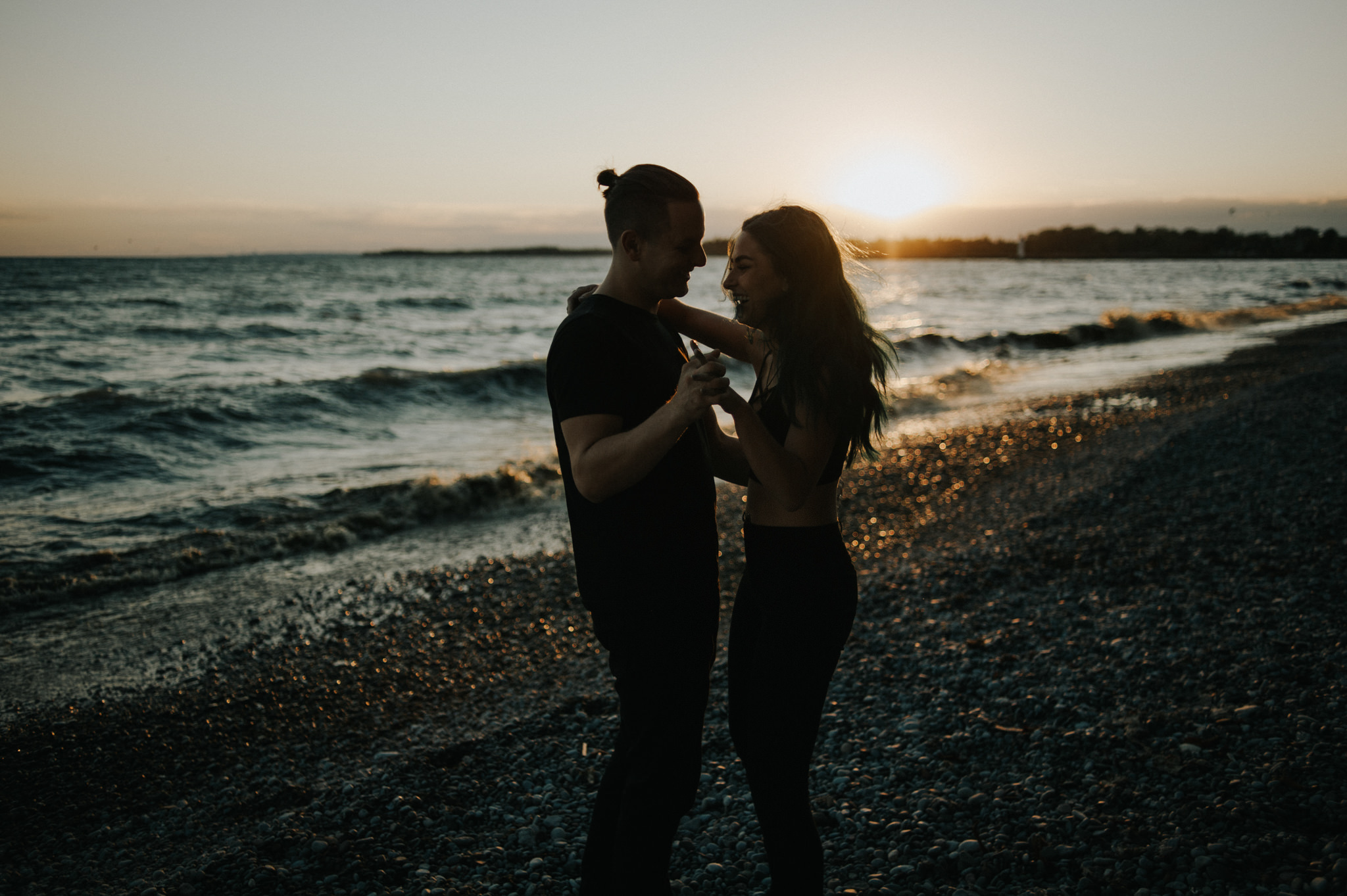 Smoke Bomb Portraits at dusk // Toronto wedding photographer Daring Wanderer 