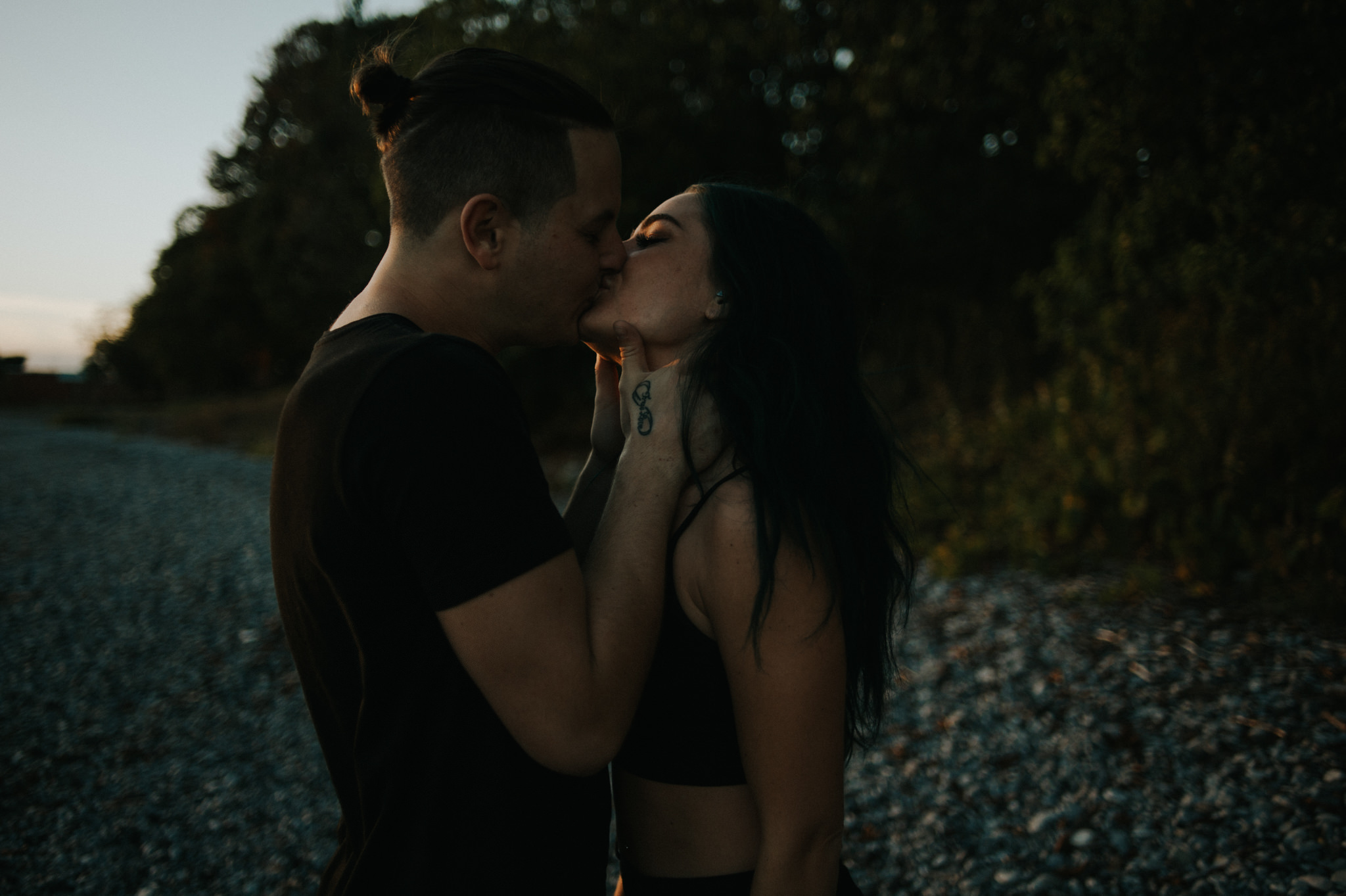 Smoke Bomb Portraits at dusk // Toronto wedding photographer Daring Wanderer 