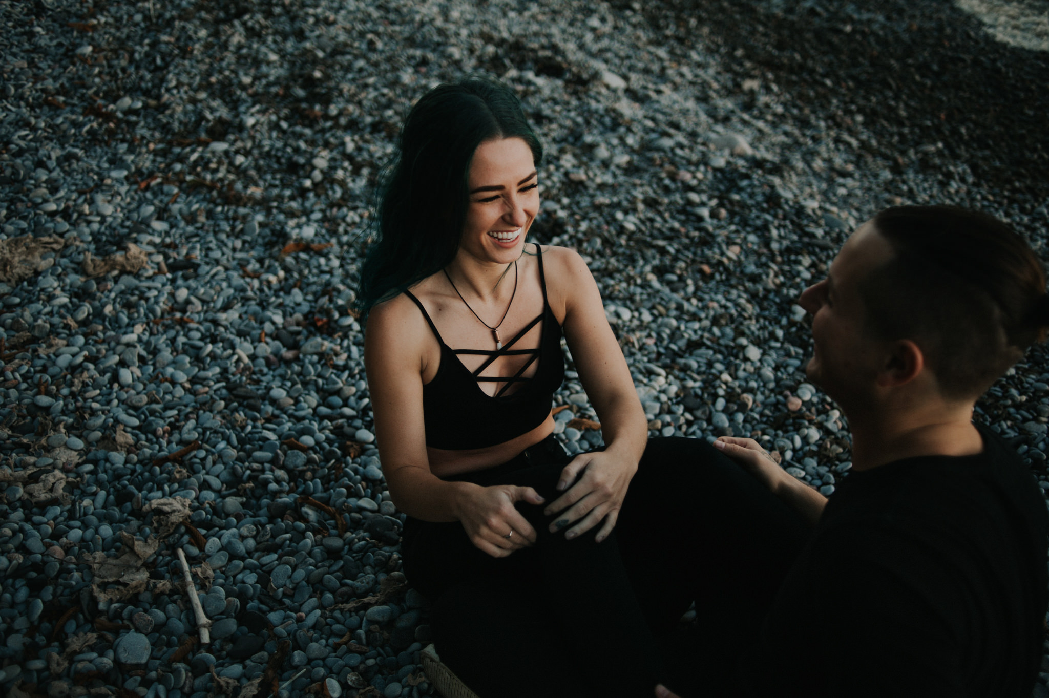 Smoke Bomb Portraits at dusk // Toronto wedding photographer Daring Wanderer 