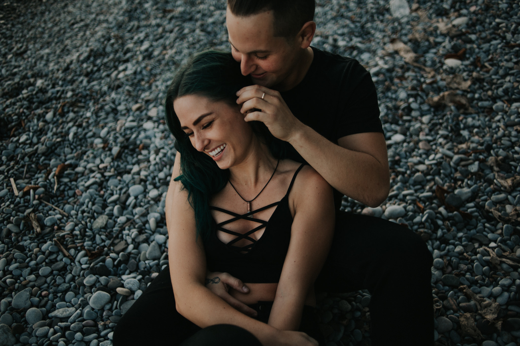 Smoke Bomb Portraits at dusk // Toronto wedding photographer Daring Wanderer 