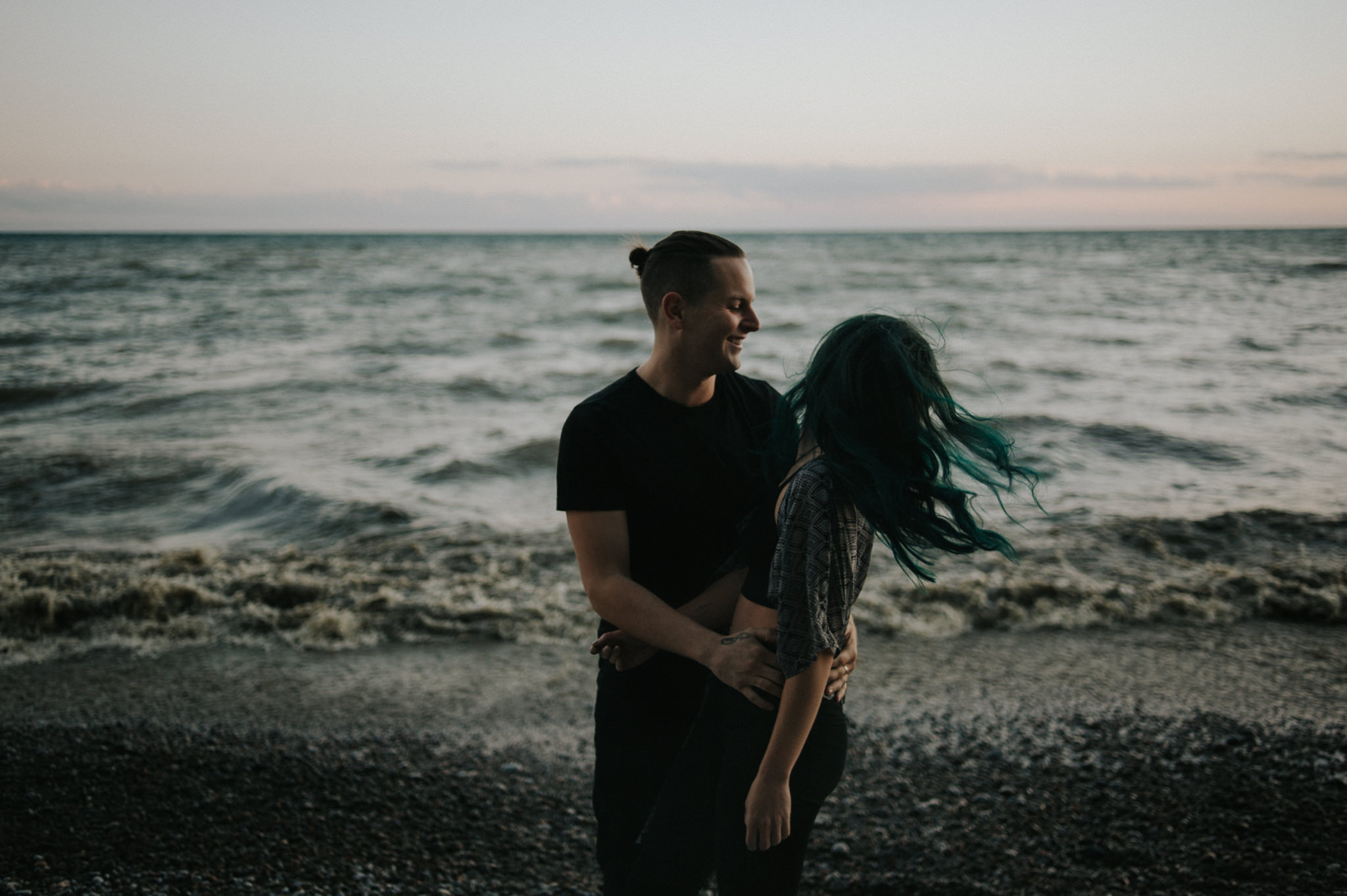 Smoke Bomb Portraits at dusk // Toronto wedding photographer Daring Wanderer 