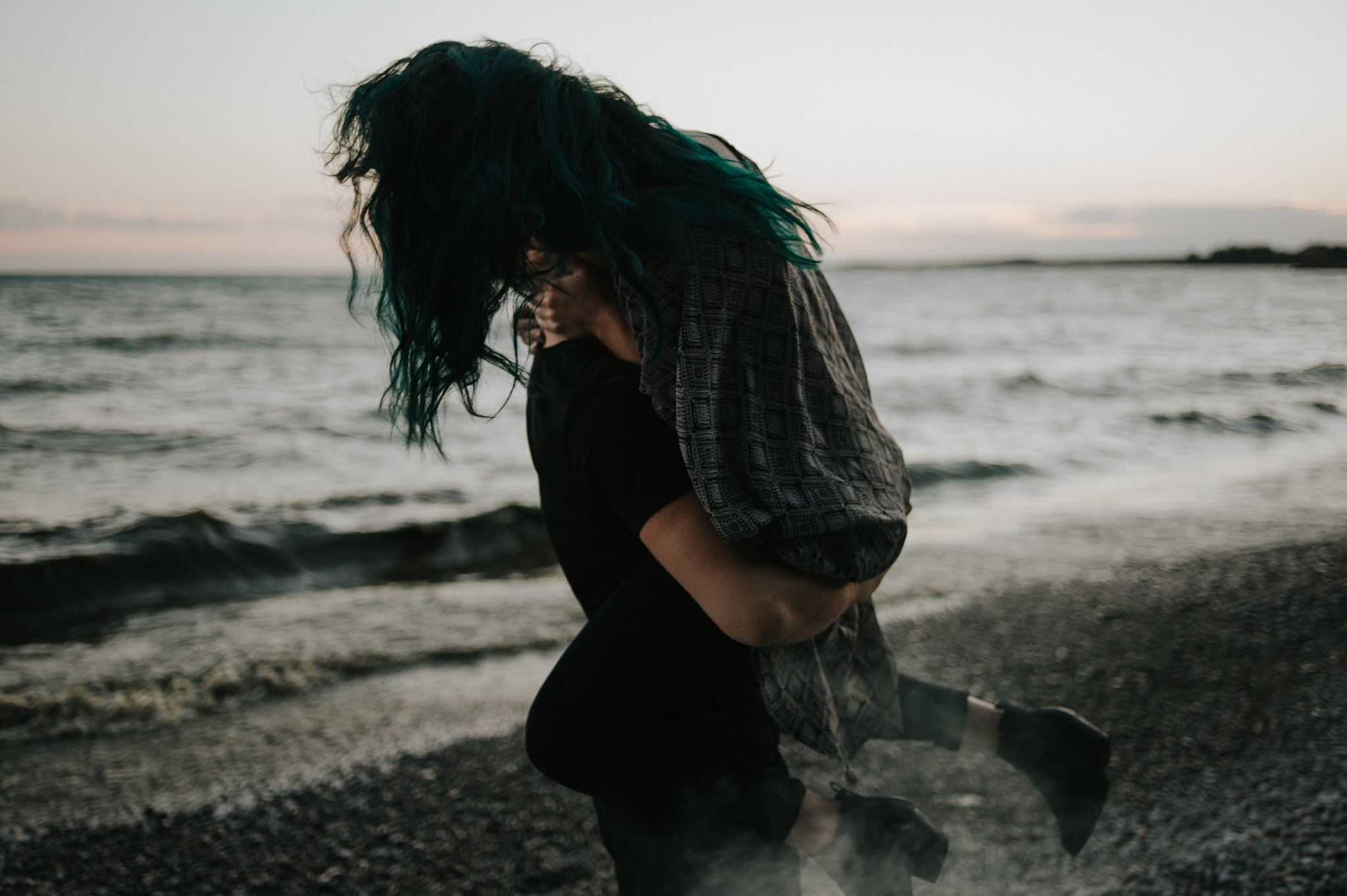 Smoke Bomb Portraits at dusk // Toronto wedding photographer Daring Wanderer 