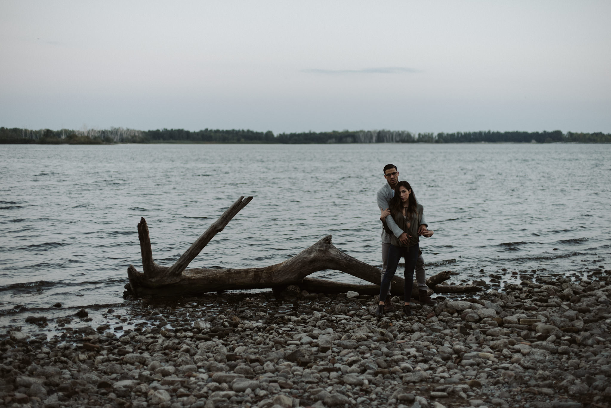 Dreamy Cherry Beach Portraits with some lovers at sunset // Toronto wedding photographer Daring Wanderer 