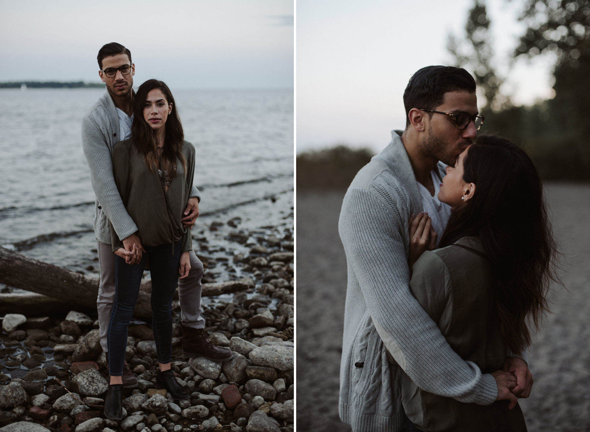 Dreamy Cherry Beach Portraits with some lovers at sunset // Toronto wedding photographer Daring Wanderer 