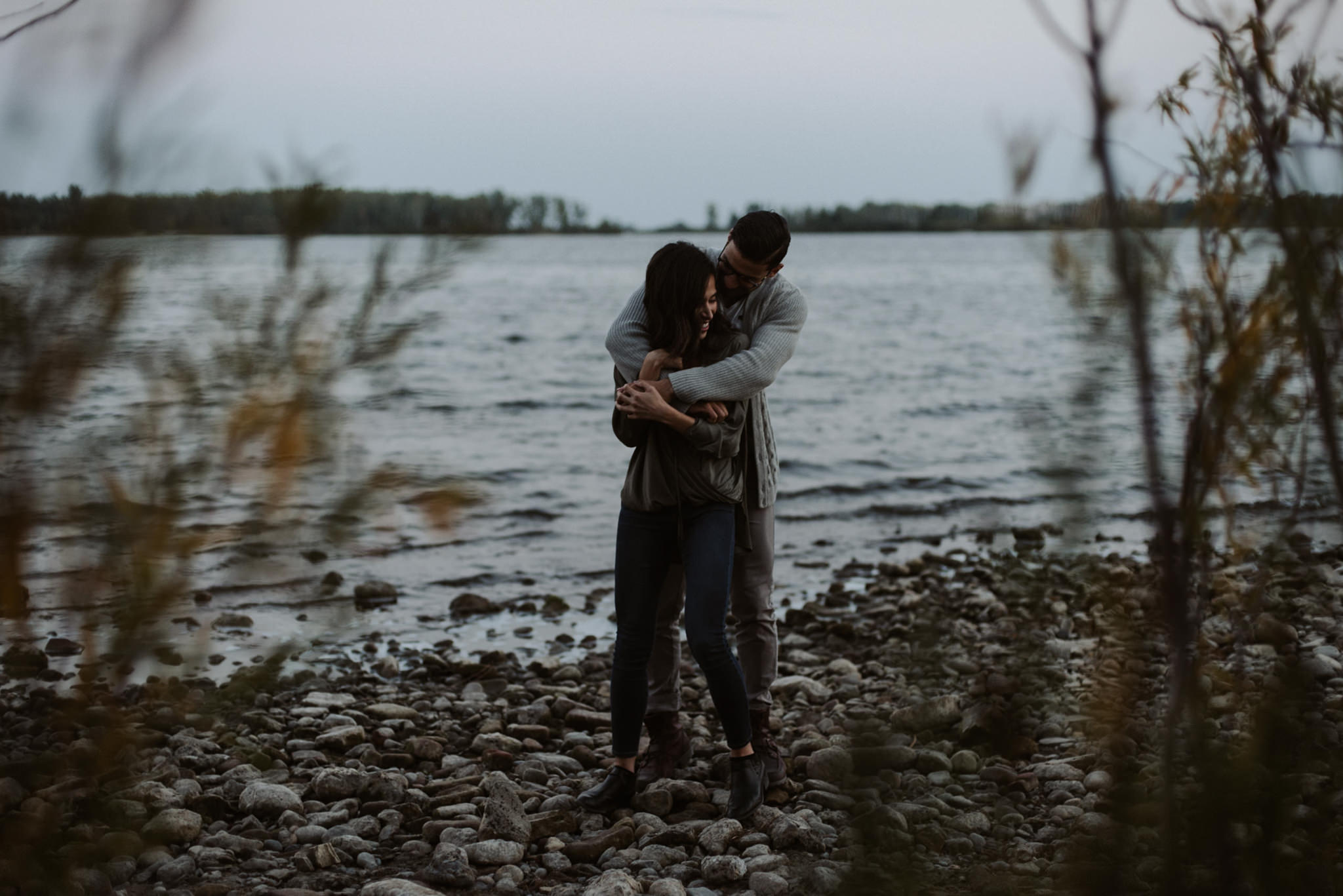 Dreamy Cherry Beach Portraits with some lovers at sunset // Toronto wedding photographer Daring Wanderer 