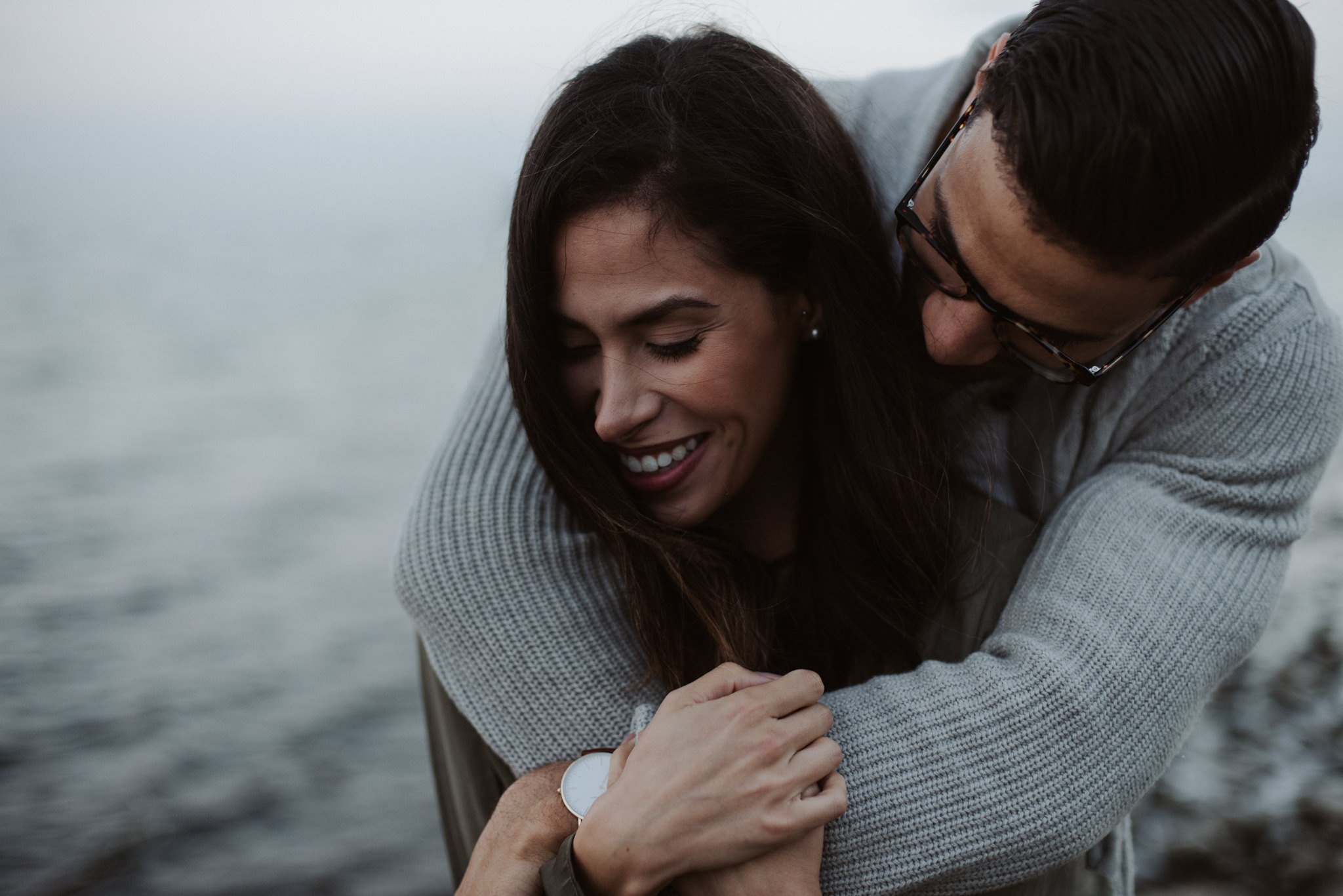 Dreamy Cherry Beach Portraits with some lovers at sunset // Toronto wedding photographer Daring Wanderer 