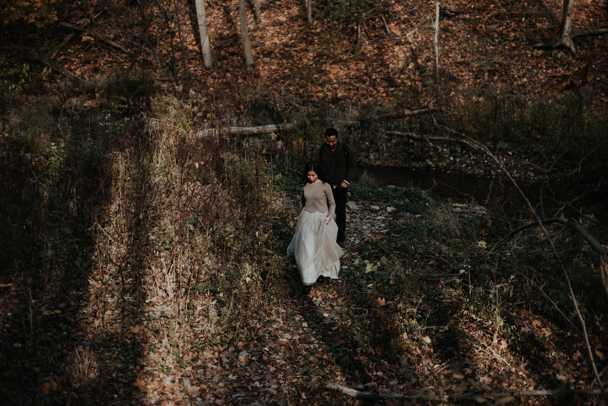 Chasing waterfalls and sunsets, Tews Falls Engagement // Toronto wedding photographer Daring Wanderer 