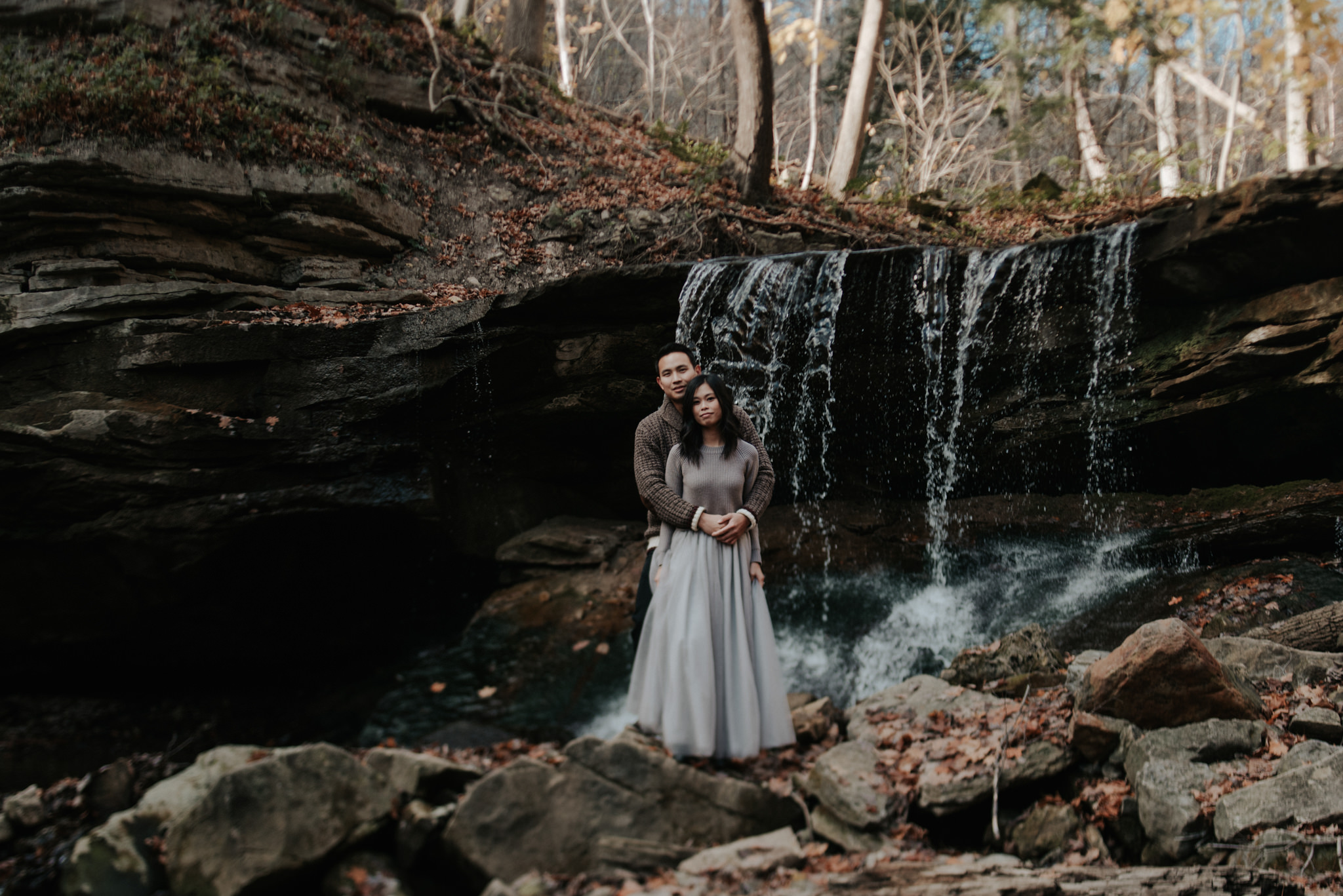 Chasing waterfalls and sunsets, Tews Falls Engagement // Toronto wedding photographer Daring Wanderer 