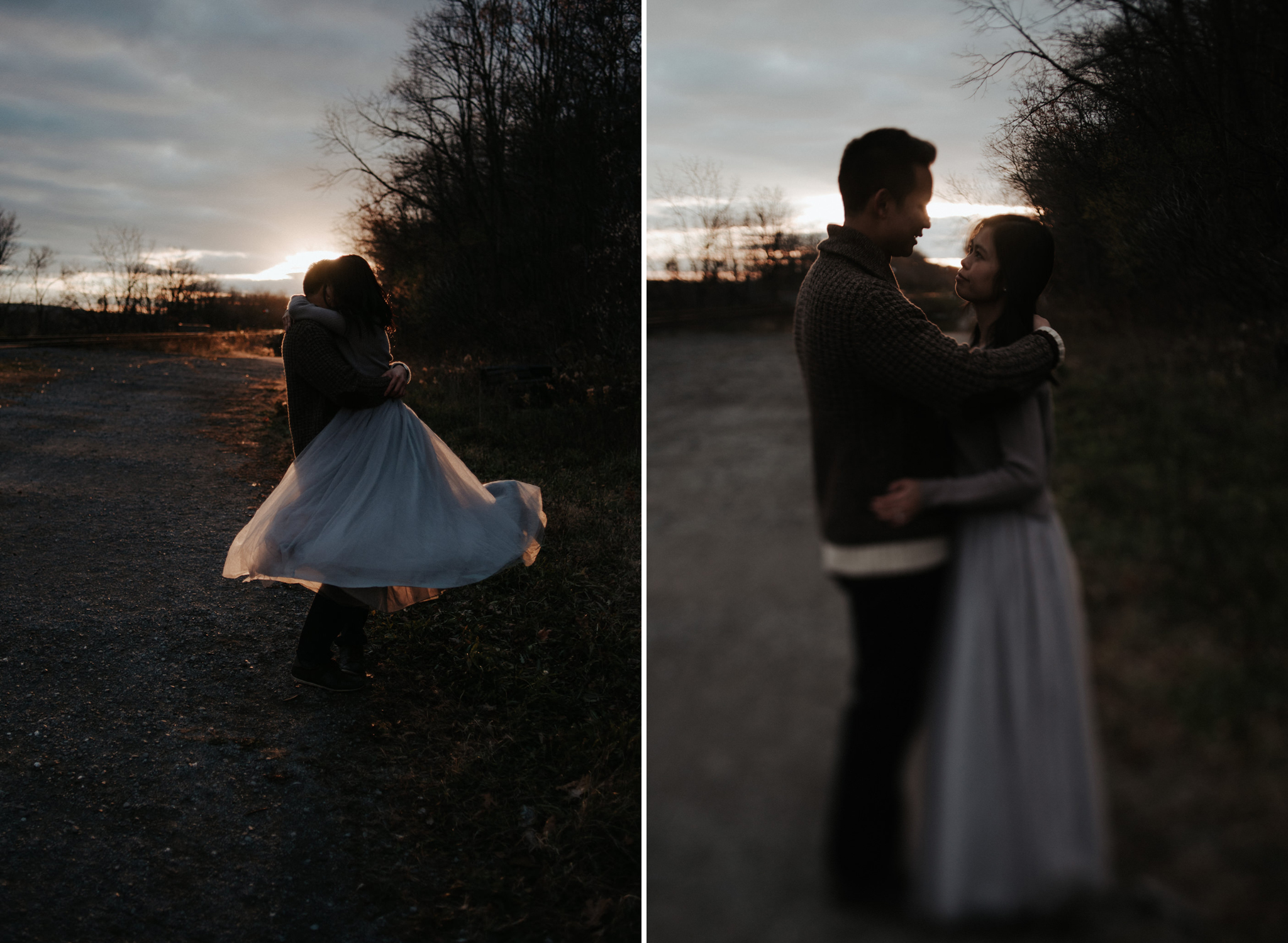 Chasing waterfalls and sunsets, Tews Falls Engagement // Toronto wedding photographer Daring Wanderer 