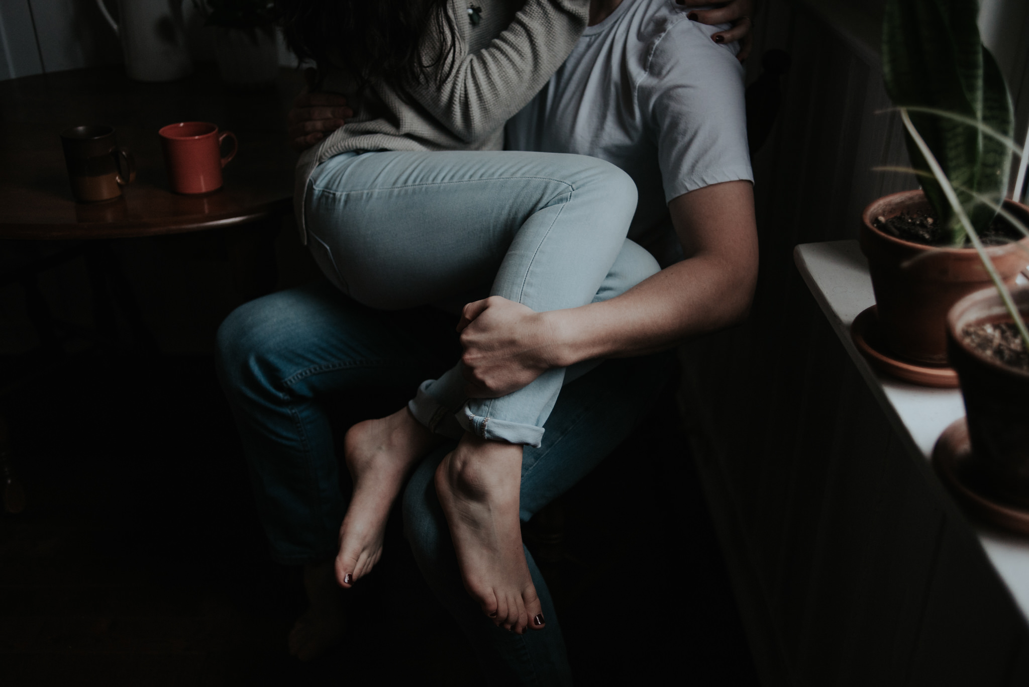 This Intimate In Home Engagement will make you want to cook up some pancakes for breakfast, cozy up by the fire and then hop in the bath tub while he reads to you and washes your hair // Photographed by Toronto Wedding Photographer Daring Wanderer