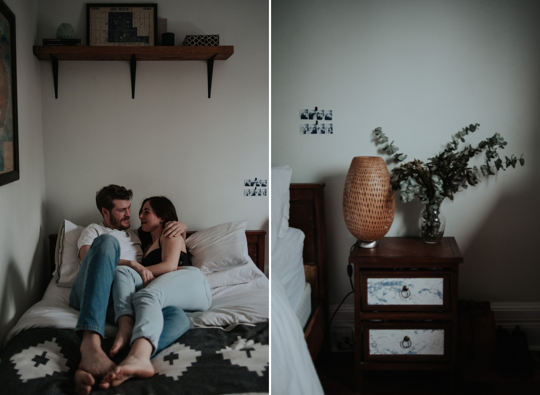 This Intimate In Home Engagement will make you want to cook up some pancakes for breakfast, cozy up by the fire and then hop in the bath tub while he reads to you and washes your hair // Photographed by Toronto Wedding Photographer Daring Wanderer