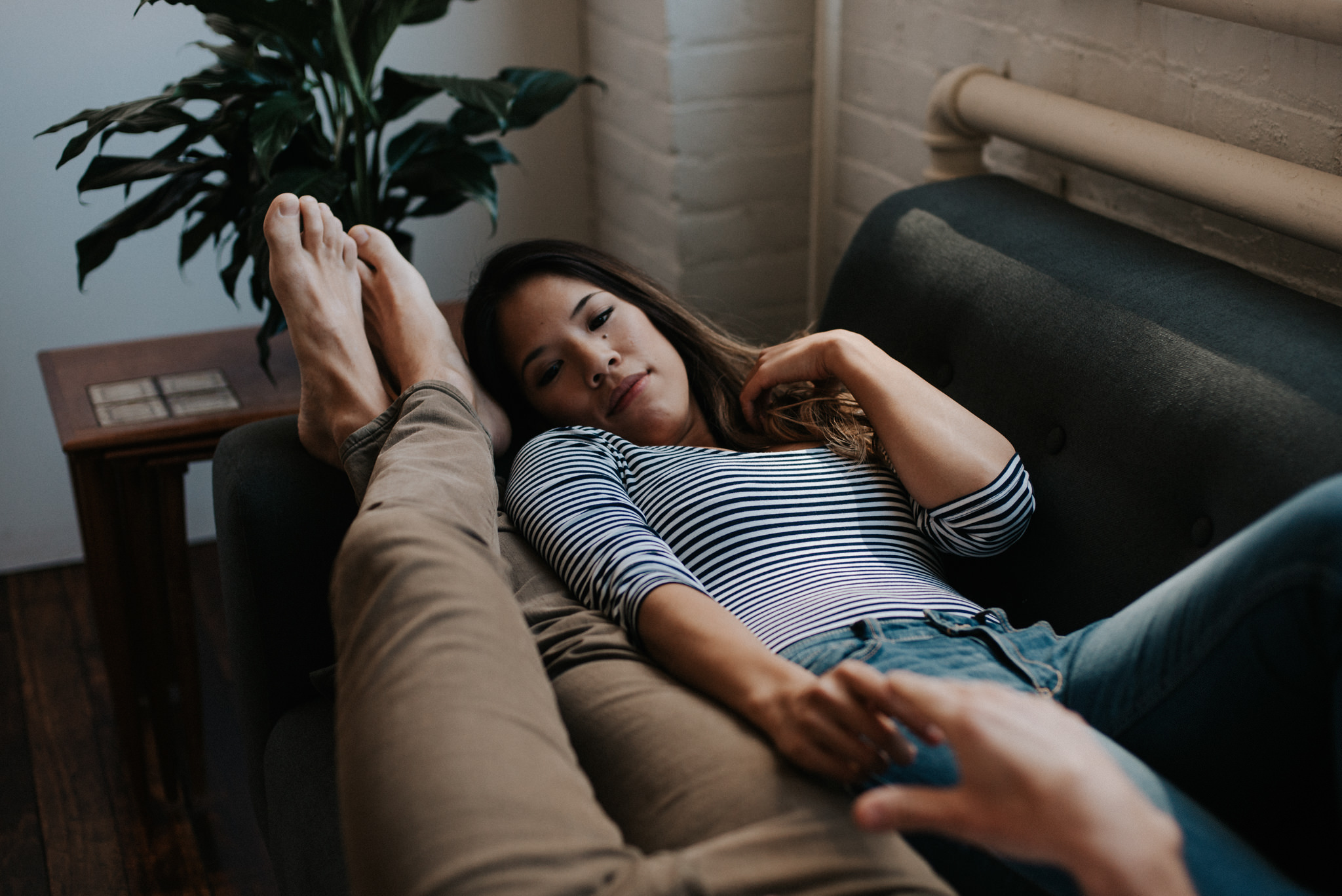 An authentic loft intimate couple shoot in downtown Toronto // Photographed by Toronto Wedding Photographer Daring Wanderer