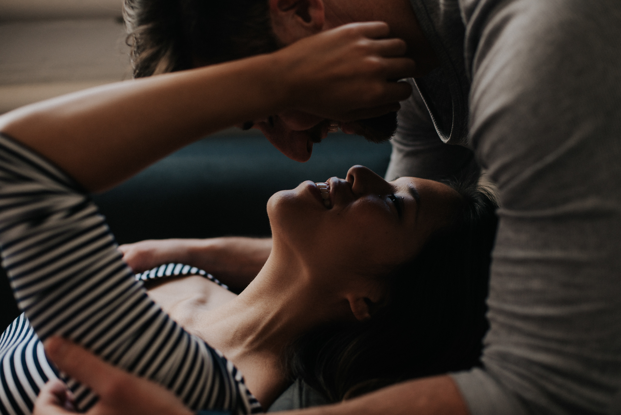 An authentic loft intimate couple shoot in downtown Toronto // Photographed by Toronto Wedding Photographer Daring Wanderer