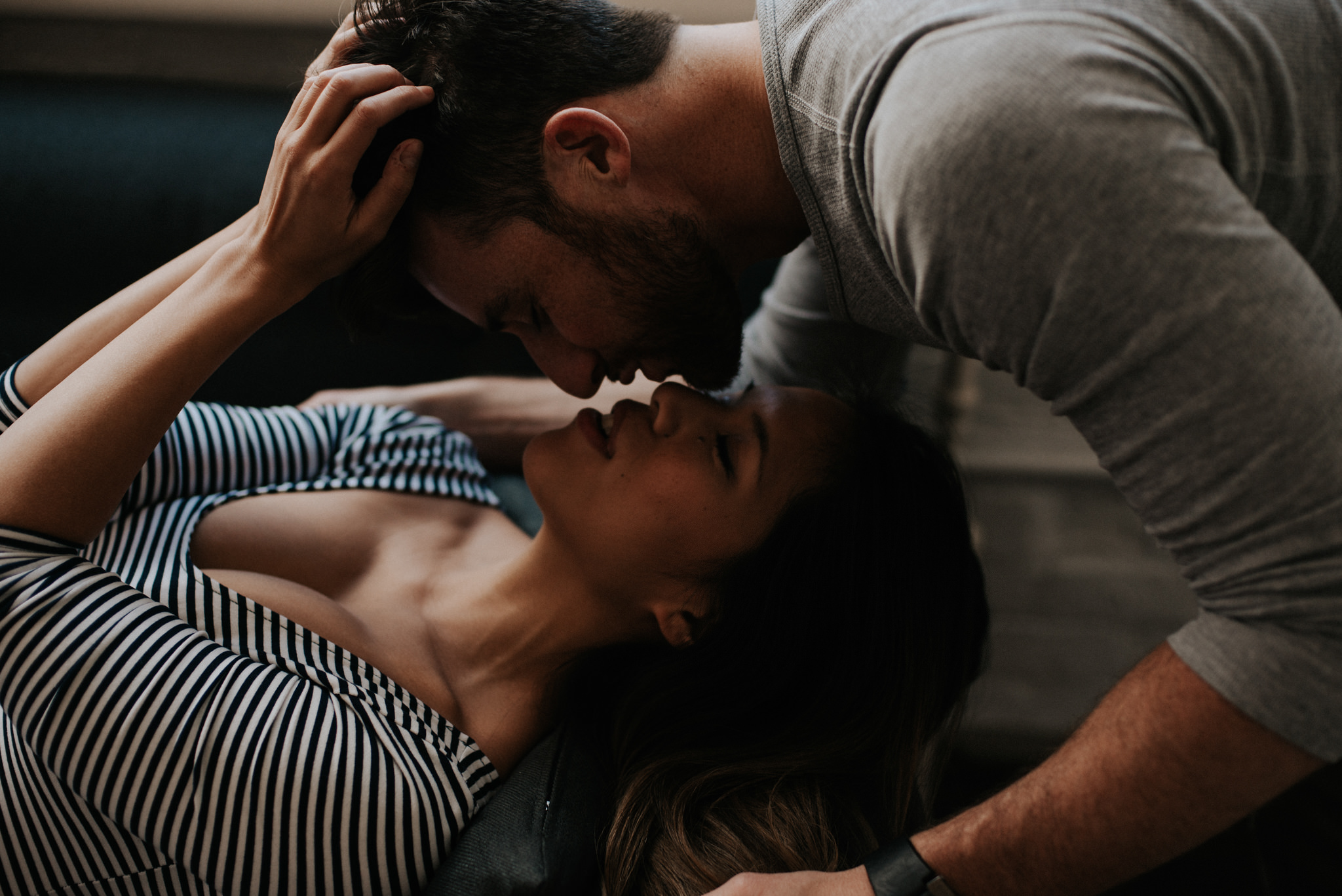 An authentic loft intimate couple shoot in downtown Toronto // Photographed by Toronto Wedding Photographer Daring Wanderer