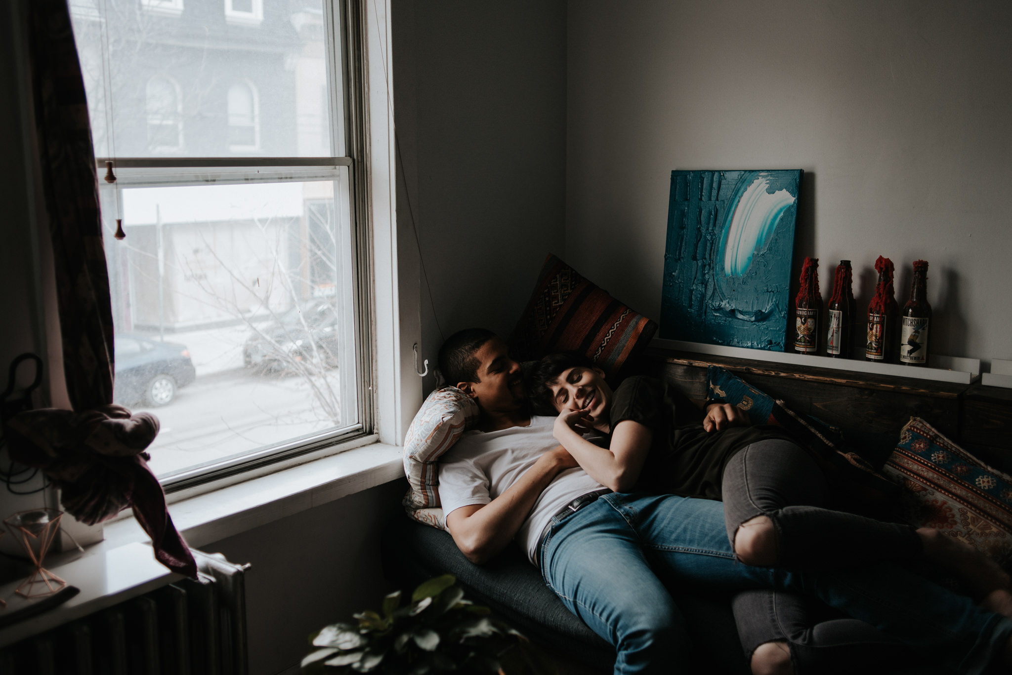 Apartment Hangs Downtown Toronto Couple Shoot Daring Wanderer 