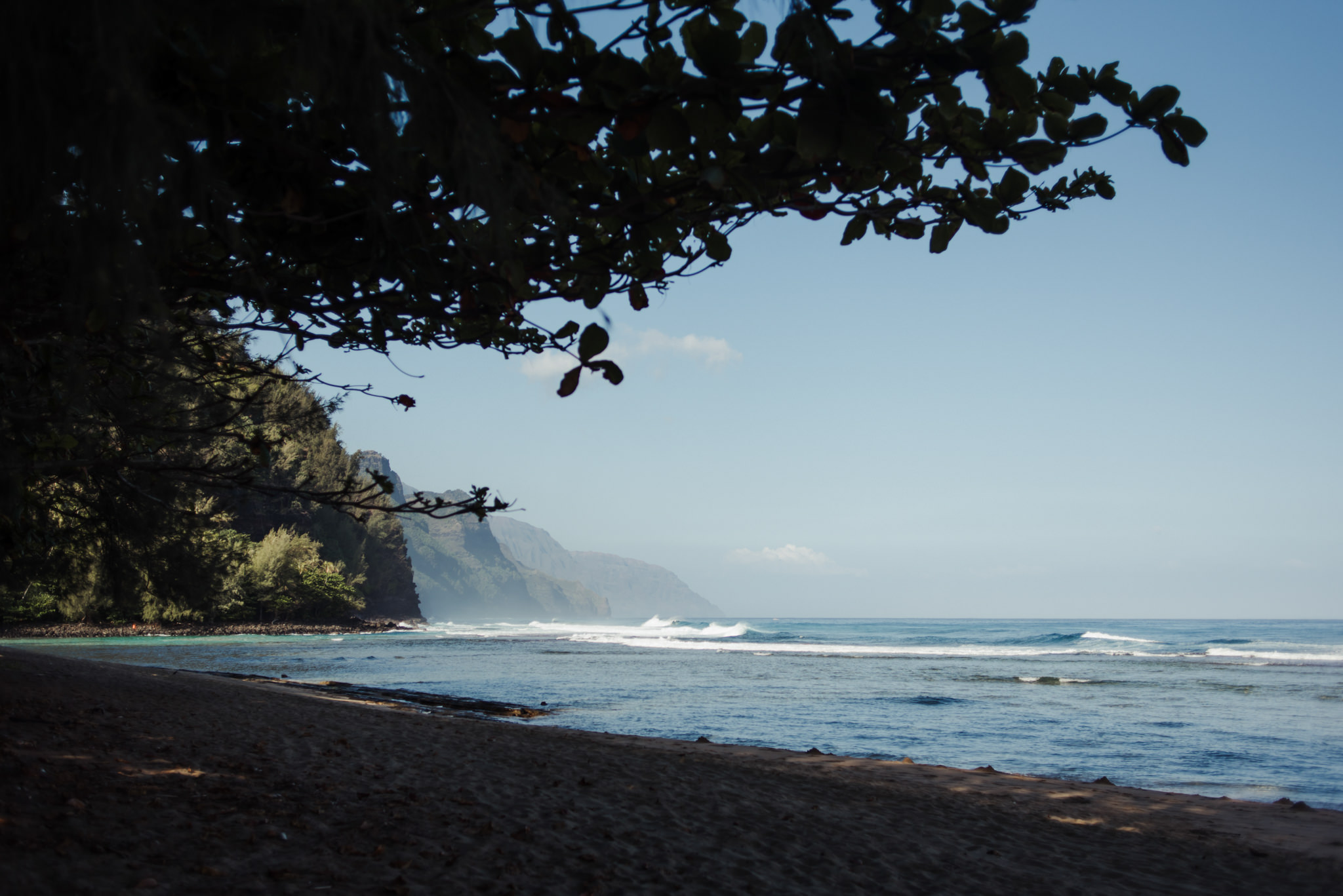 Ke'e beach in Kauai