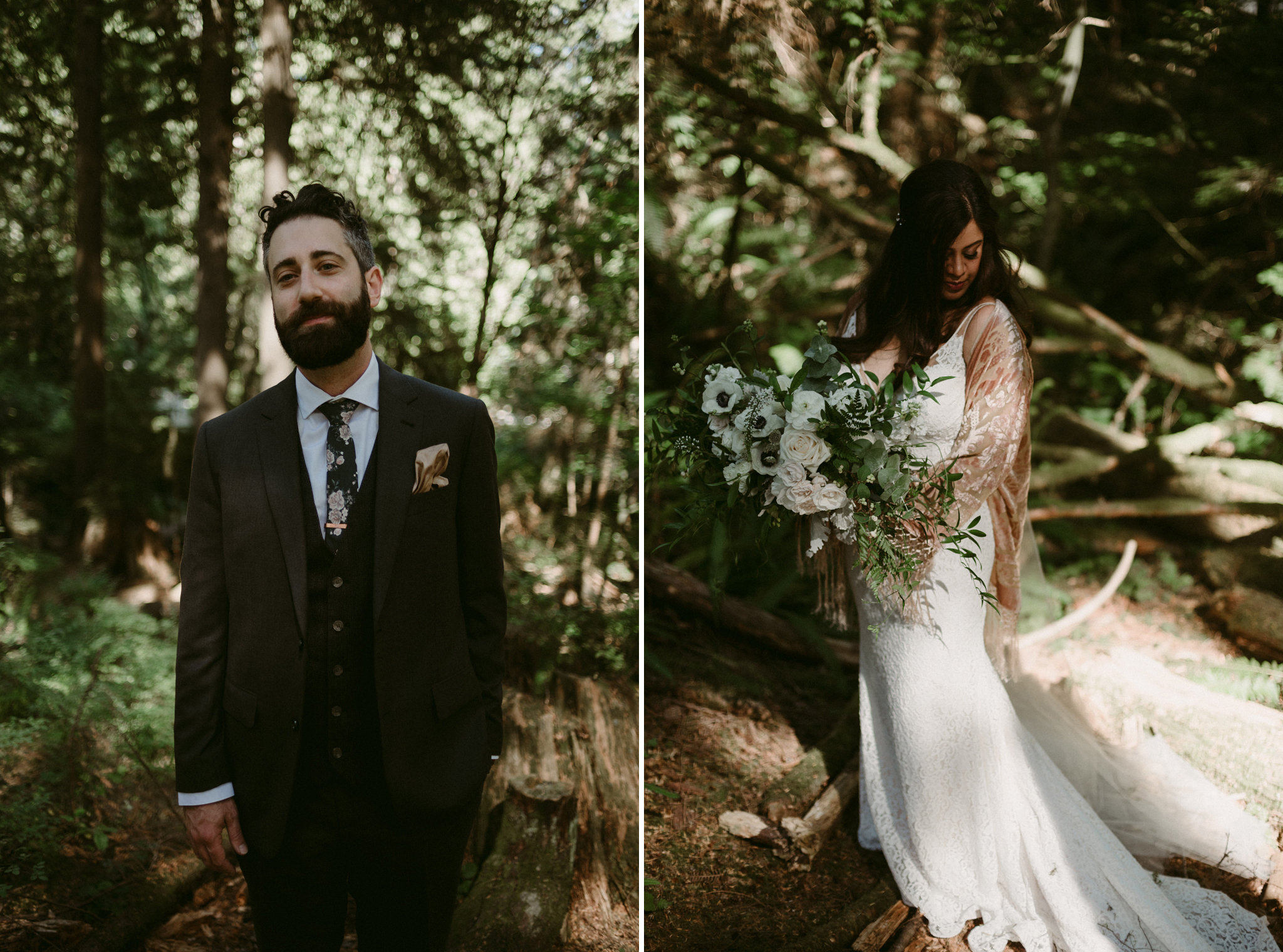 bride and groom portraits