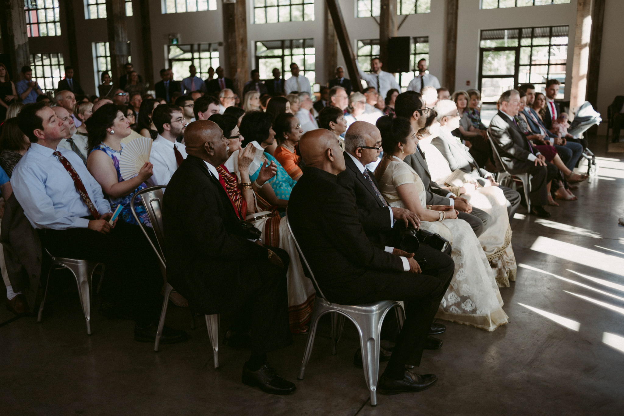 guests during wedding ceremony