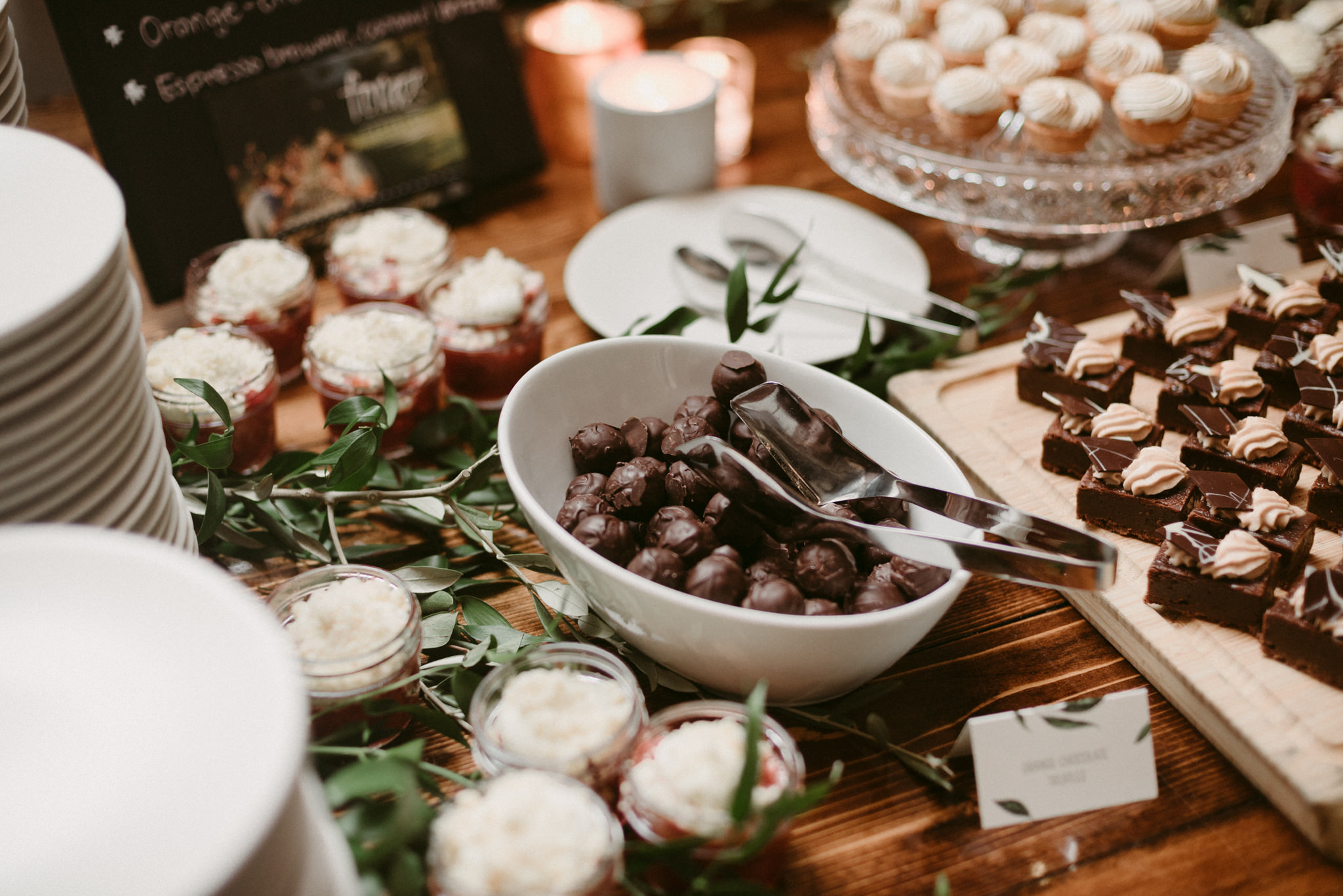 dessert table