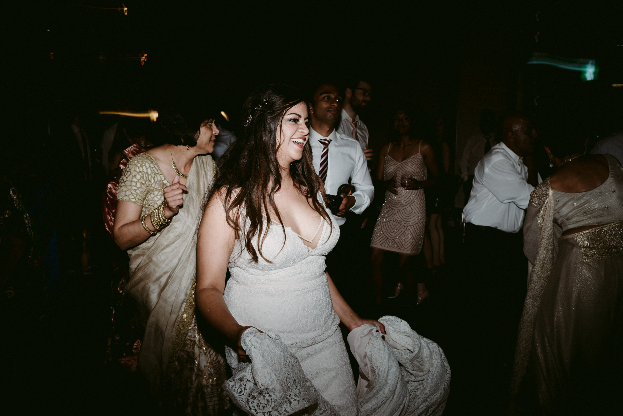 bride on dance floor