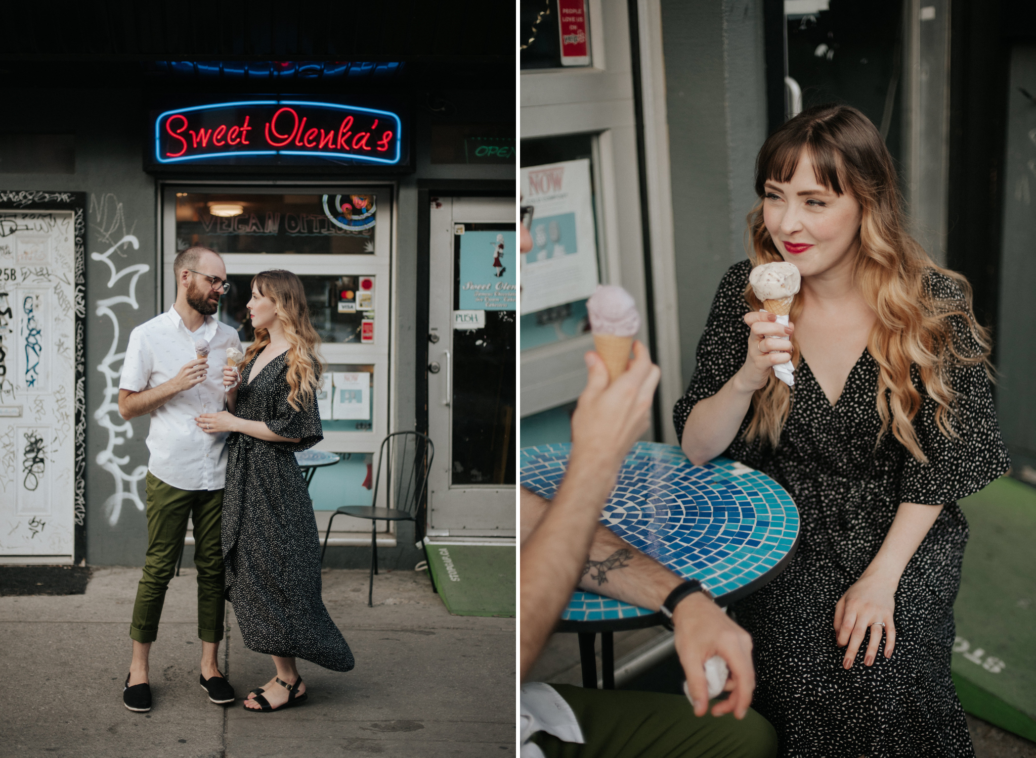 Kensington Market Engagement Shoot at Sweet Olenkas