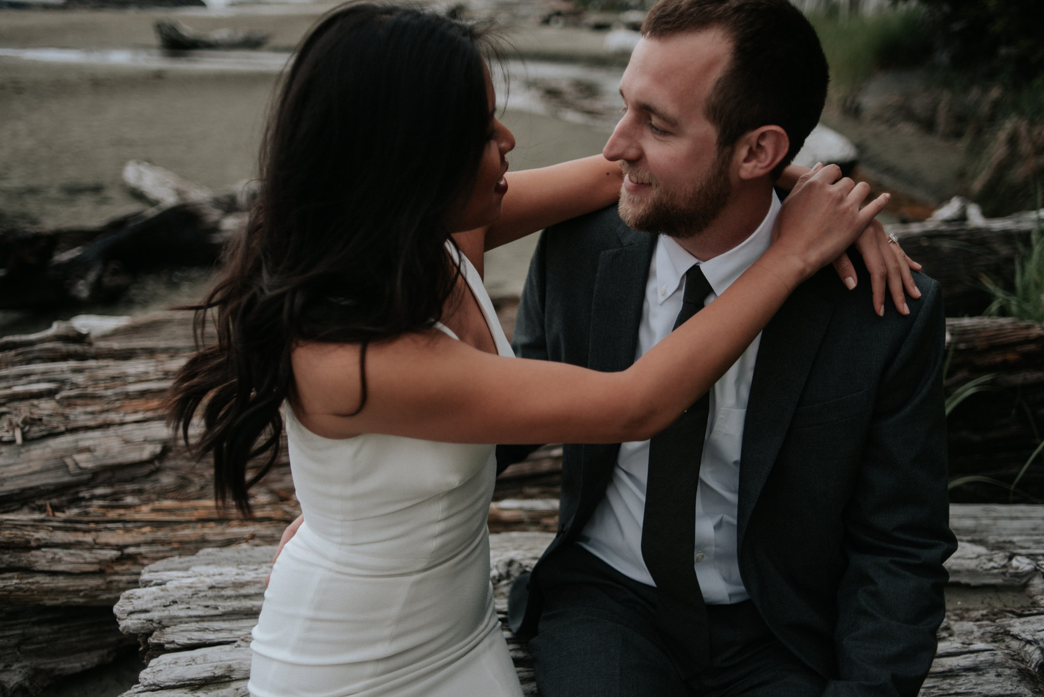 Wedding portraits on Chesterman Beach