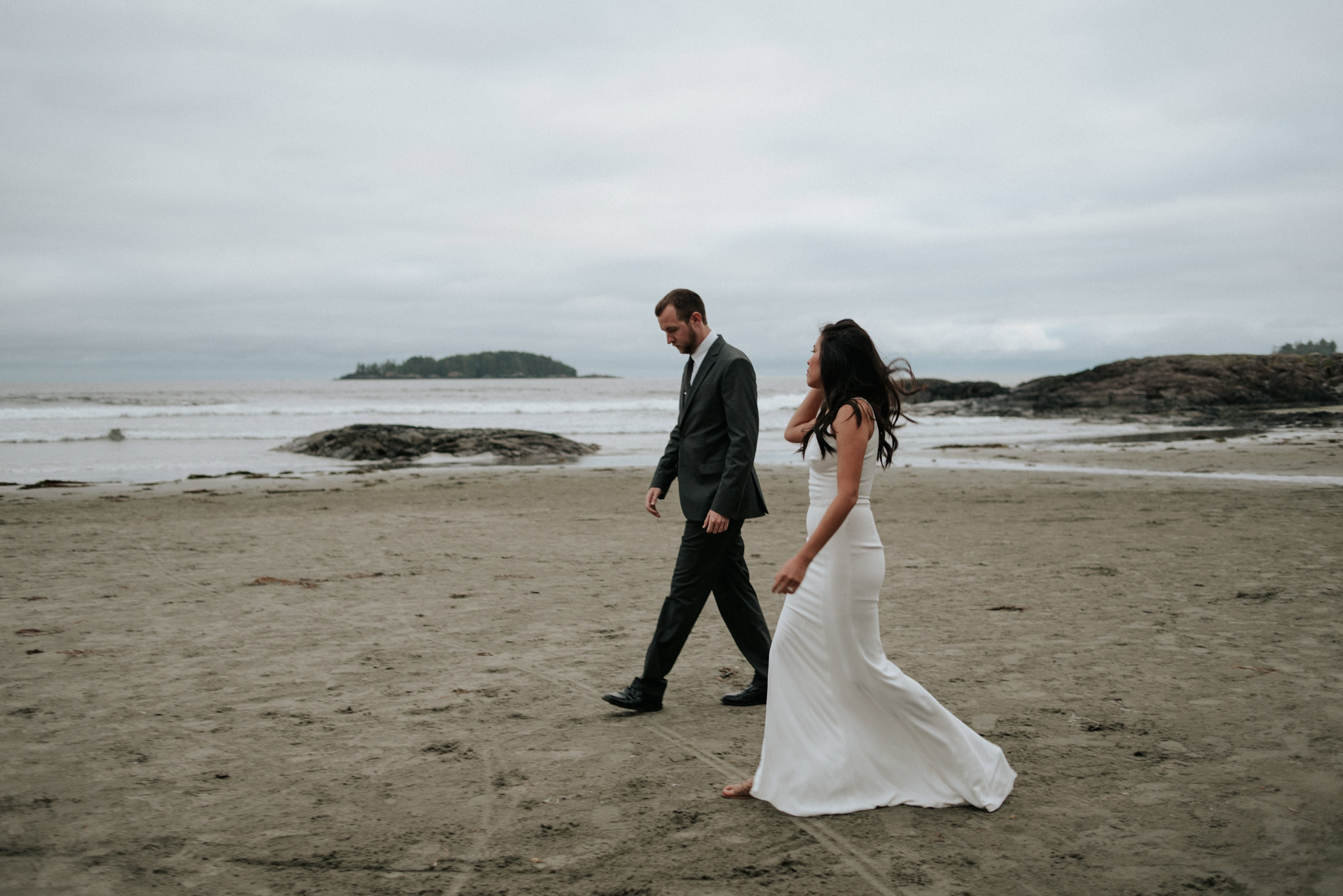 Wedding portraits on Chesterman Beach