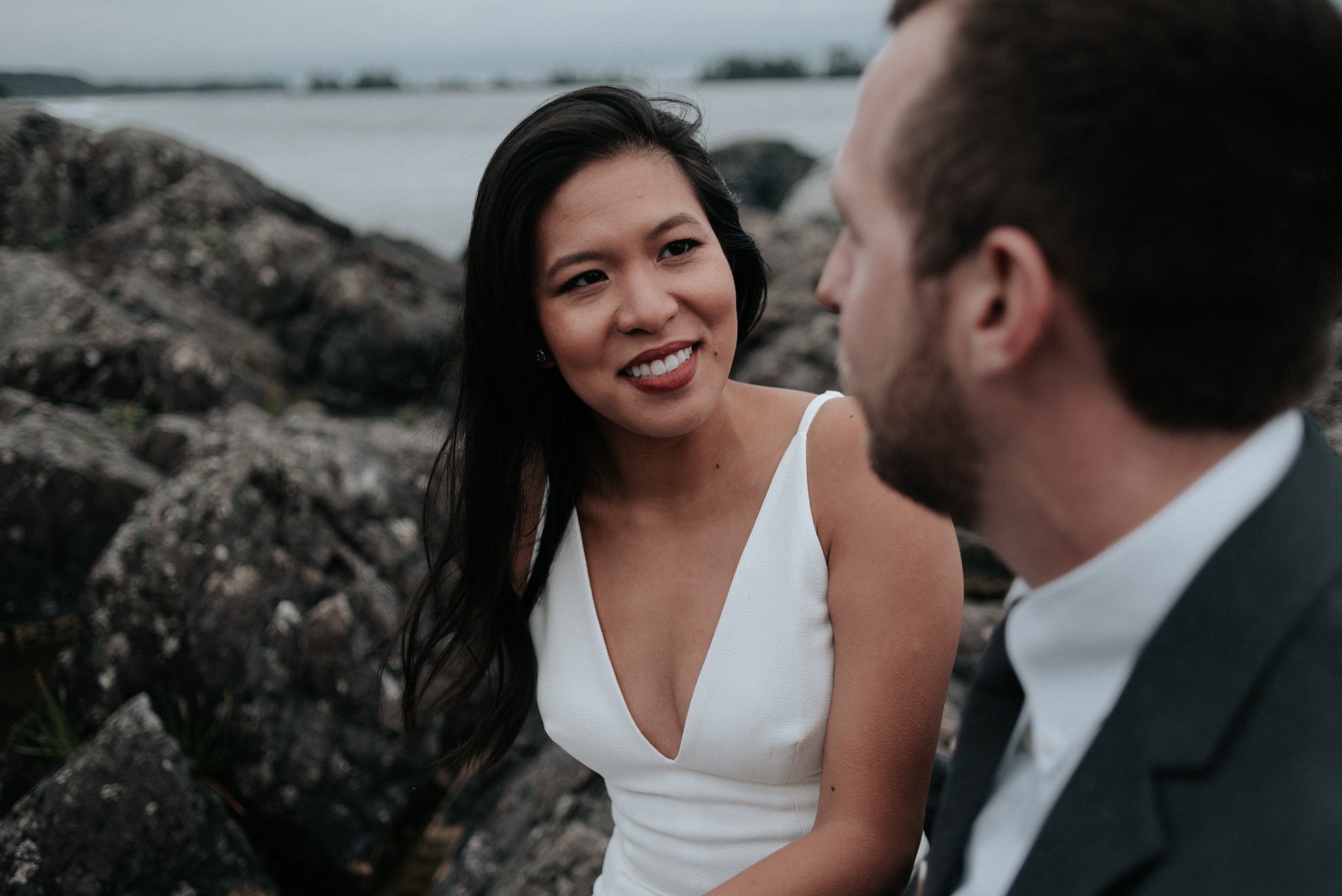 Wedding portraits on Chesterman Beach