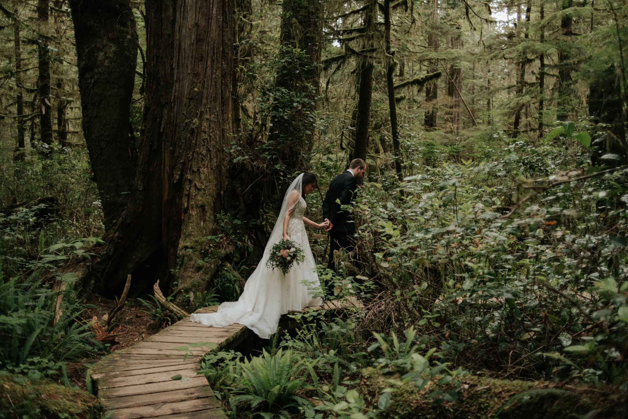 Pacific Rim National Park Wedding portraits