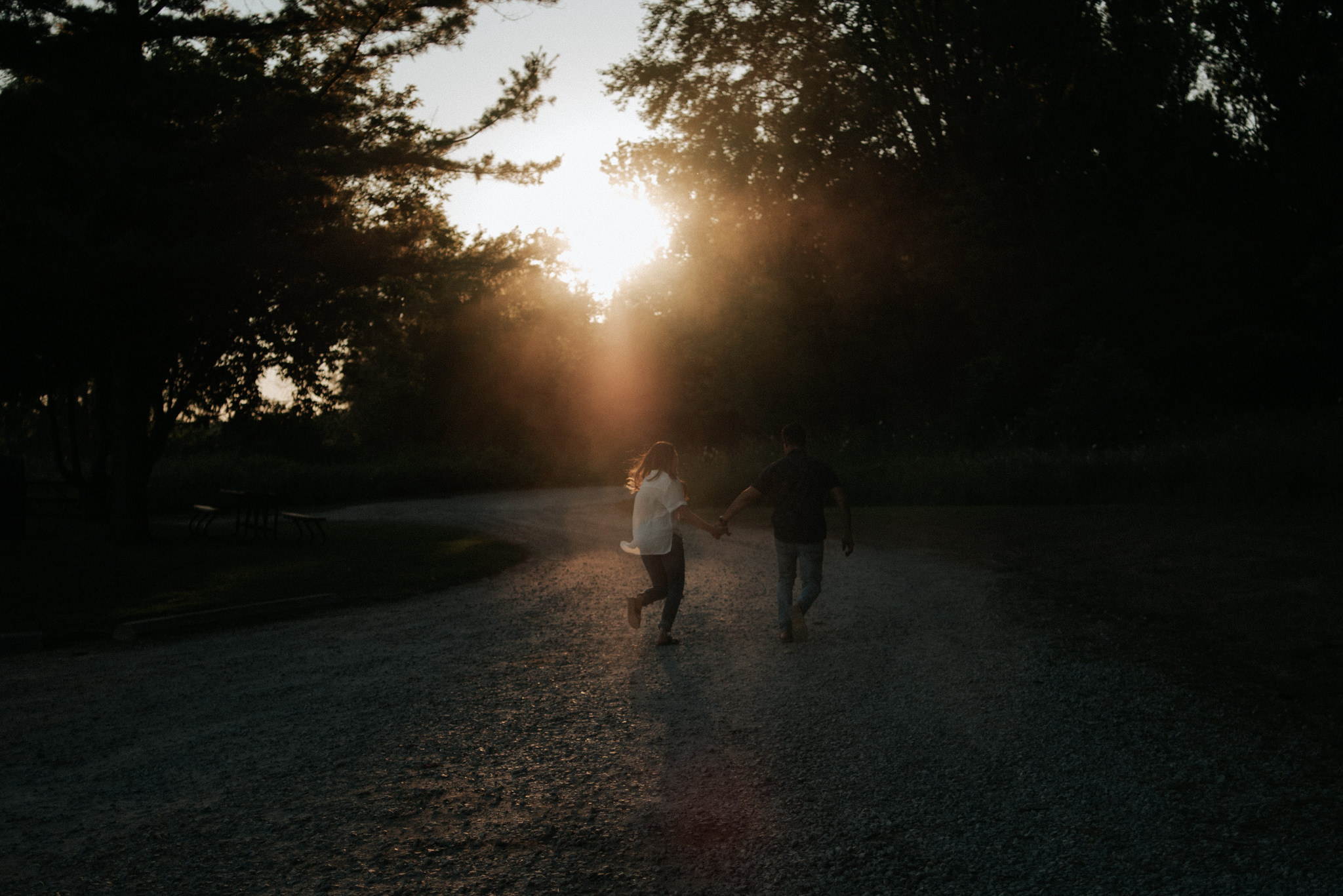 Lake Ontario sunset engagement