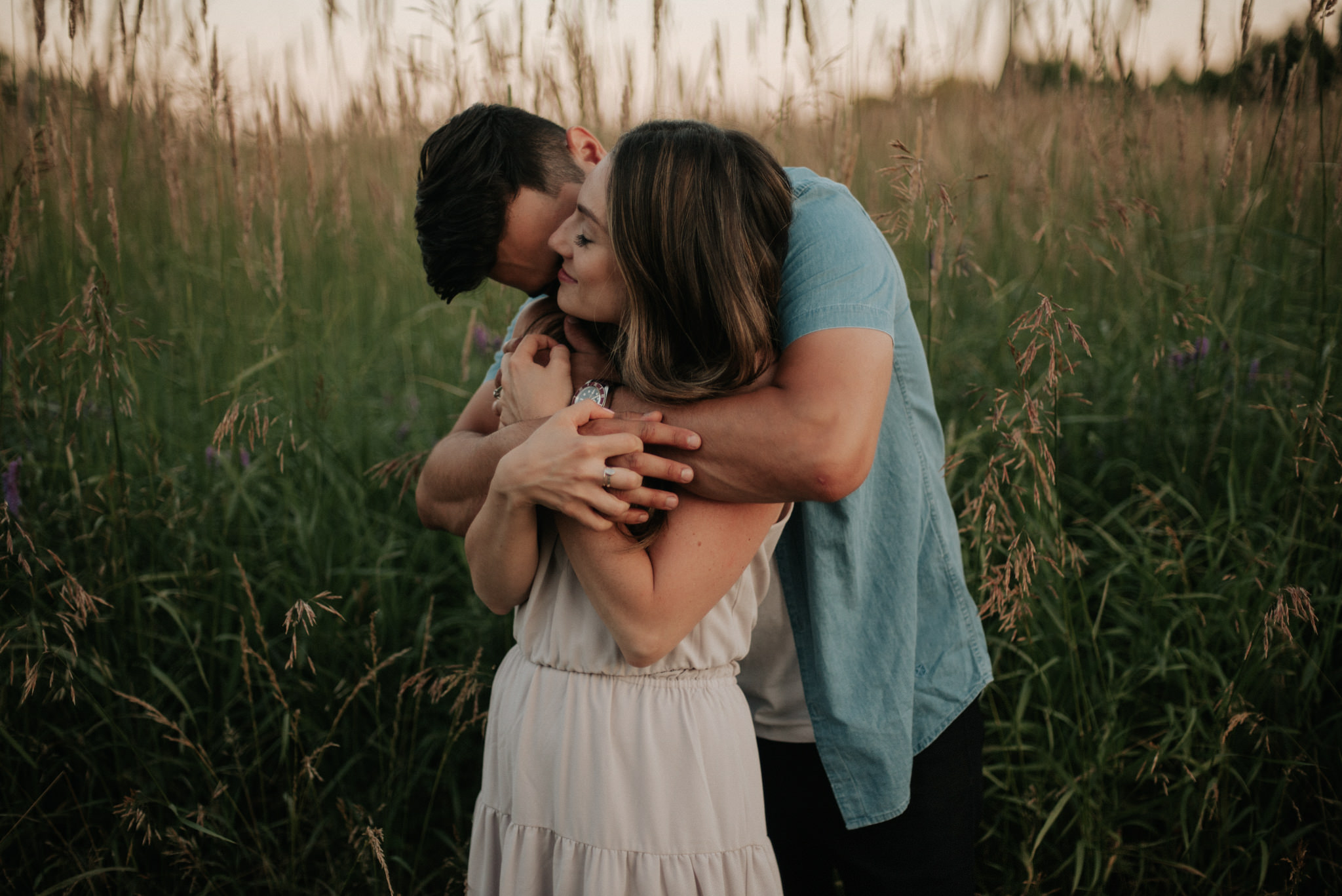 Lake Ontario sunset engagement