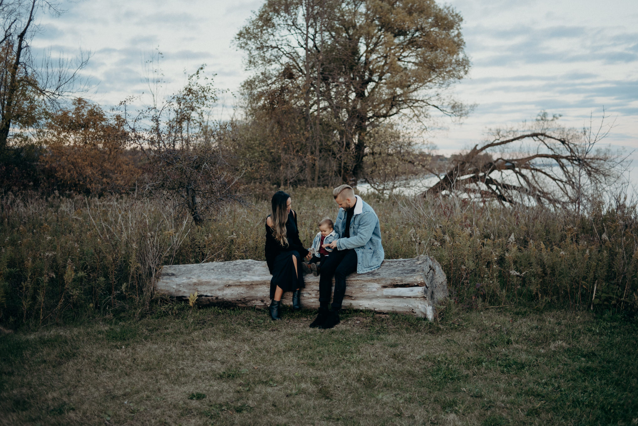 young hip family portraits outside