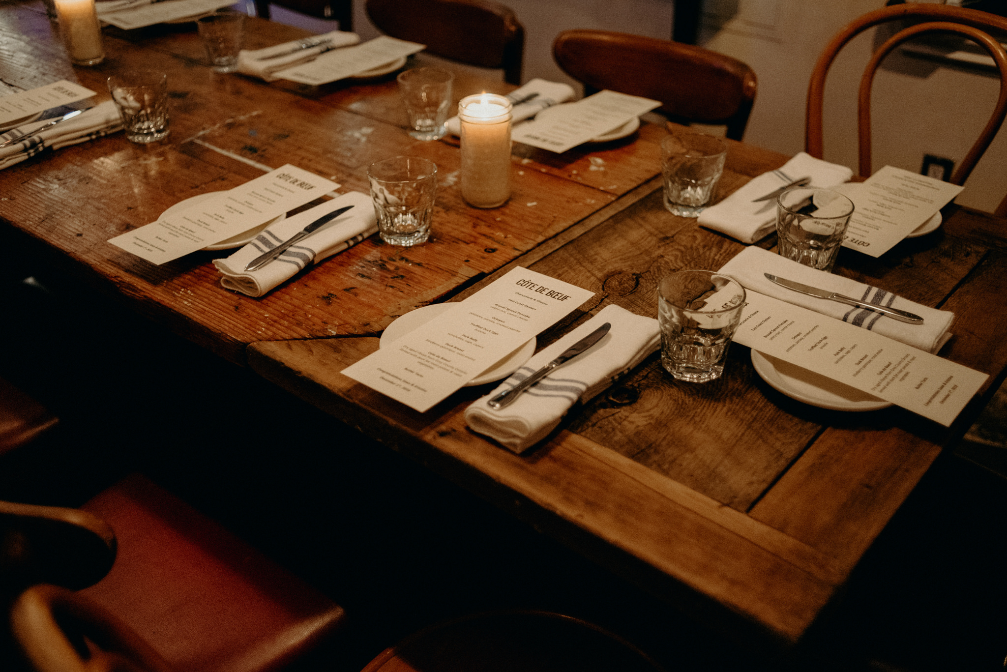 Cote de Boeuf Ossington wedding reception