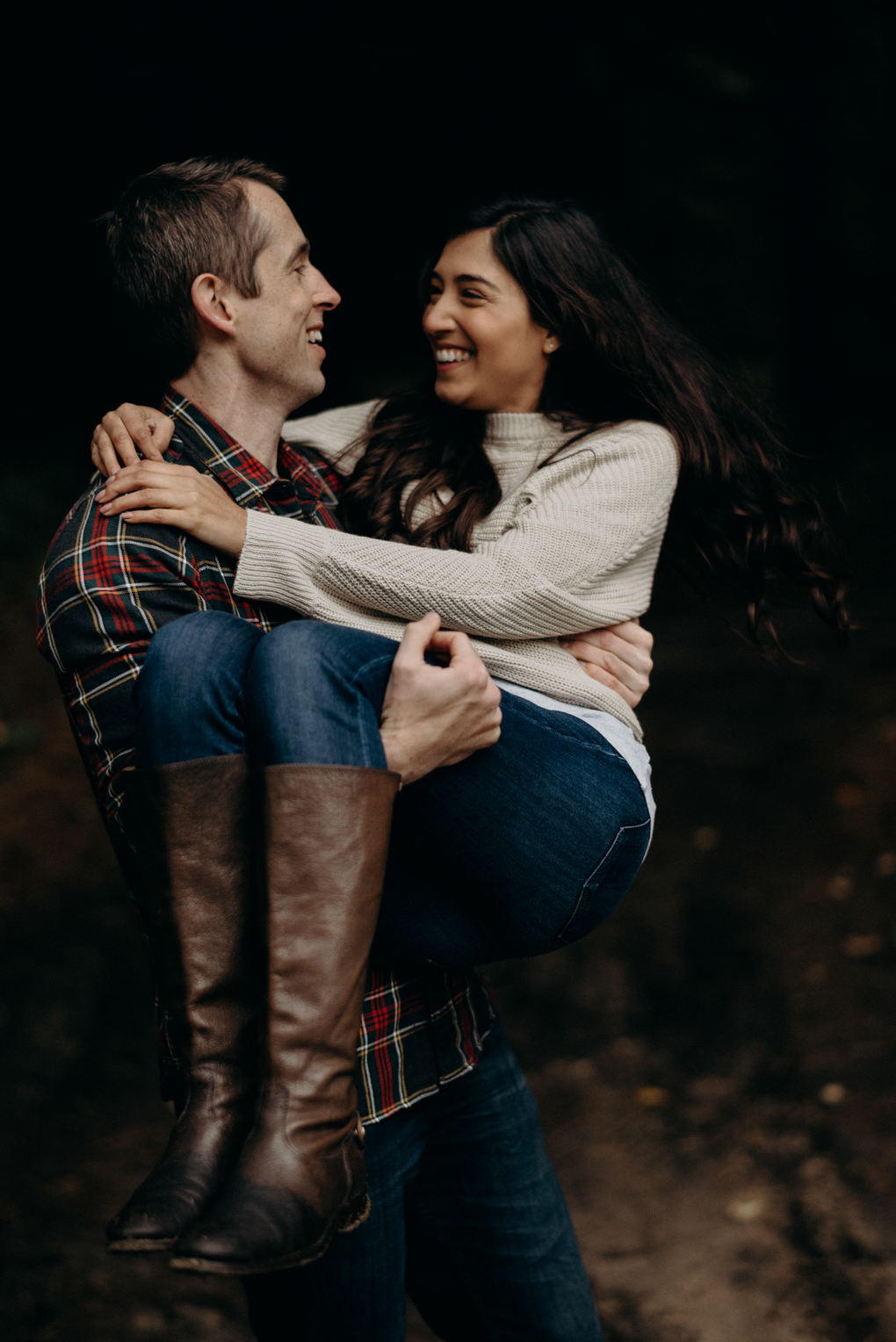 fall engagement shoot at Whispering Springs