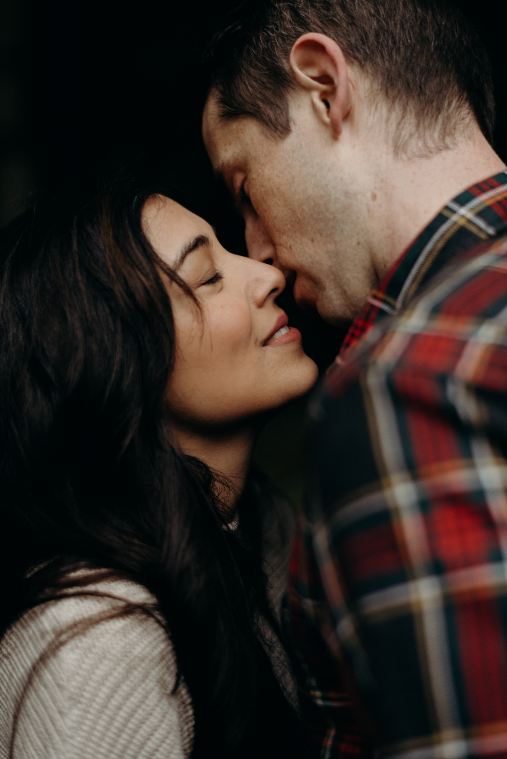 Fall couple shoot at Whispering Springs in the forest