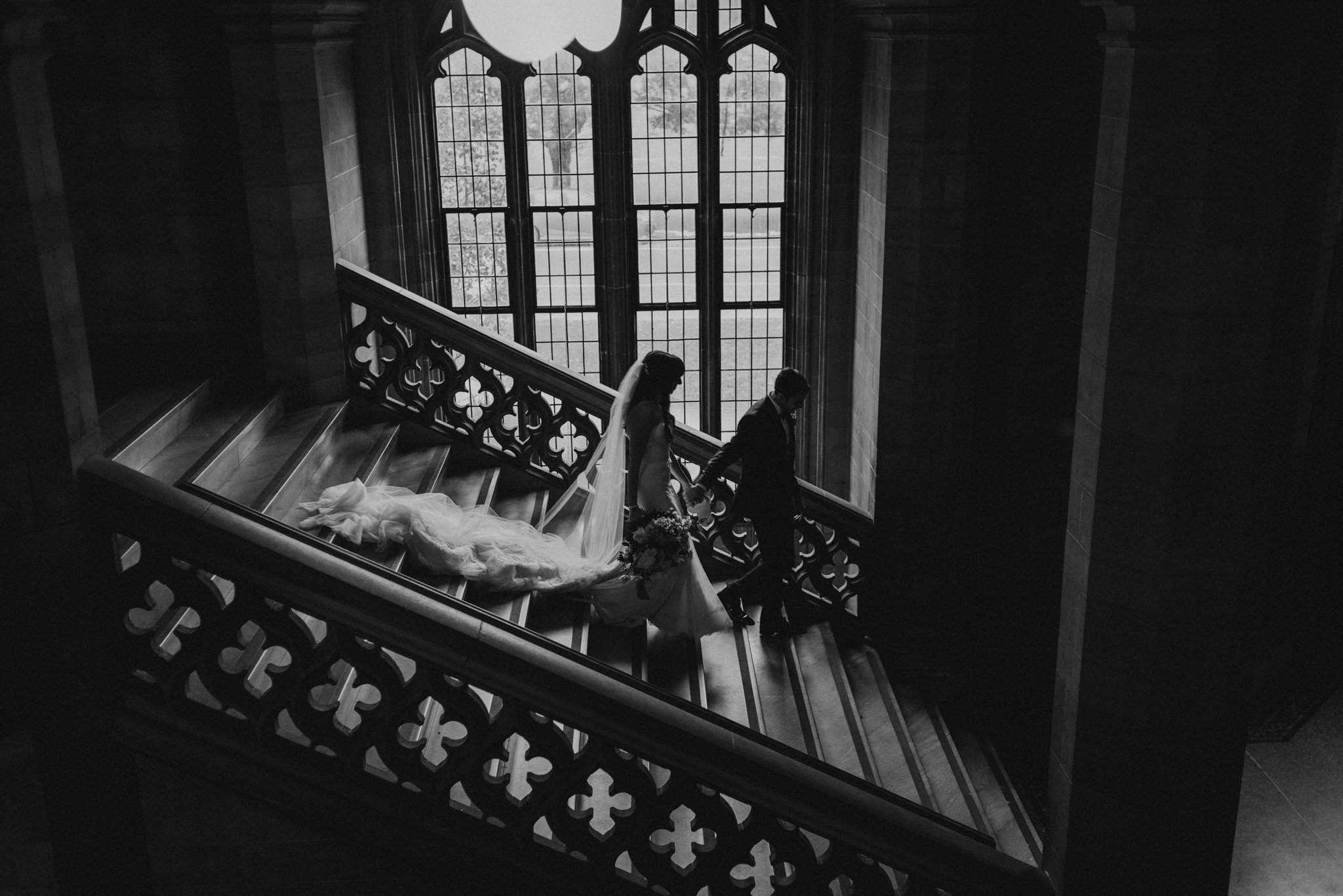 Romantic wedding portraits at Knox College U of T