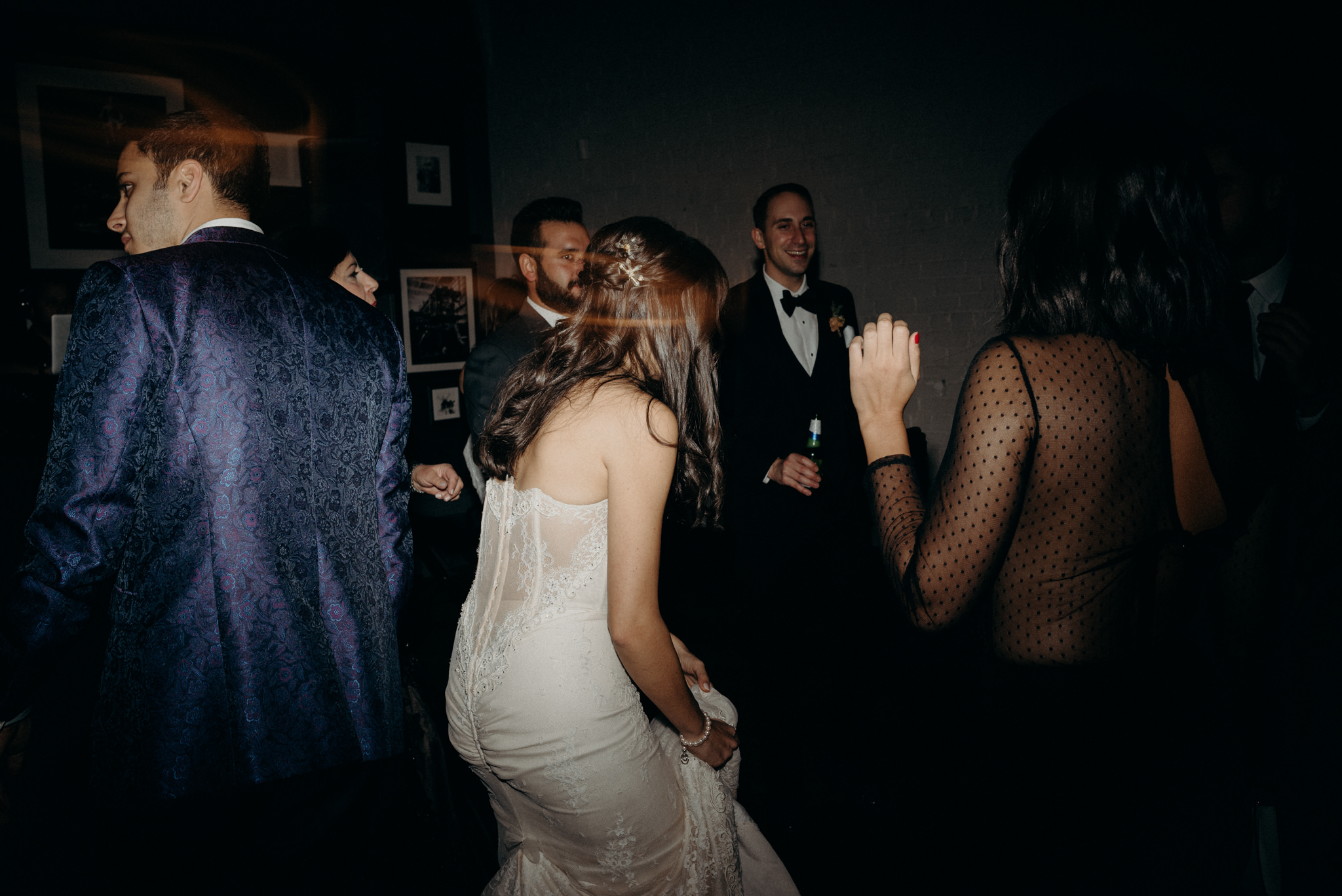 bride dancing during wedding reception