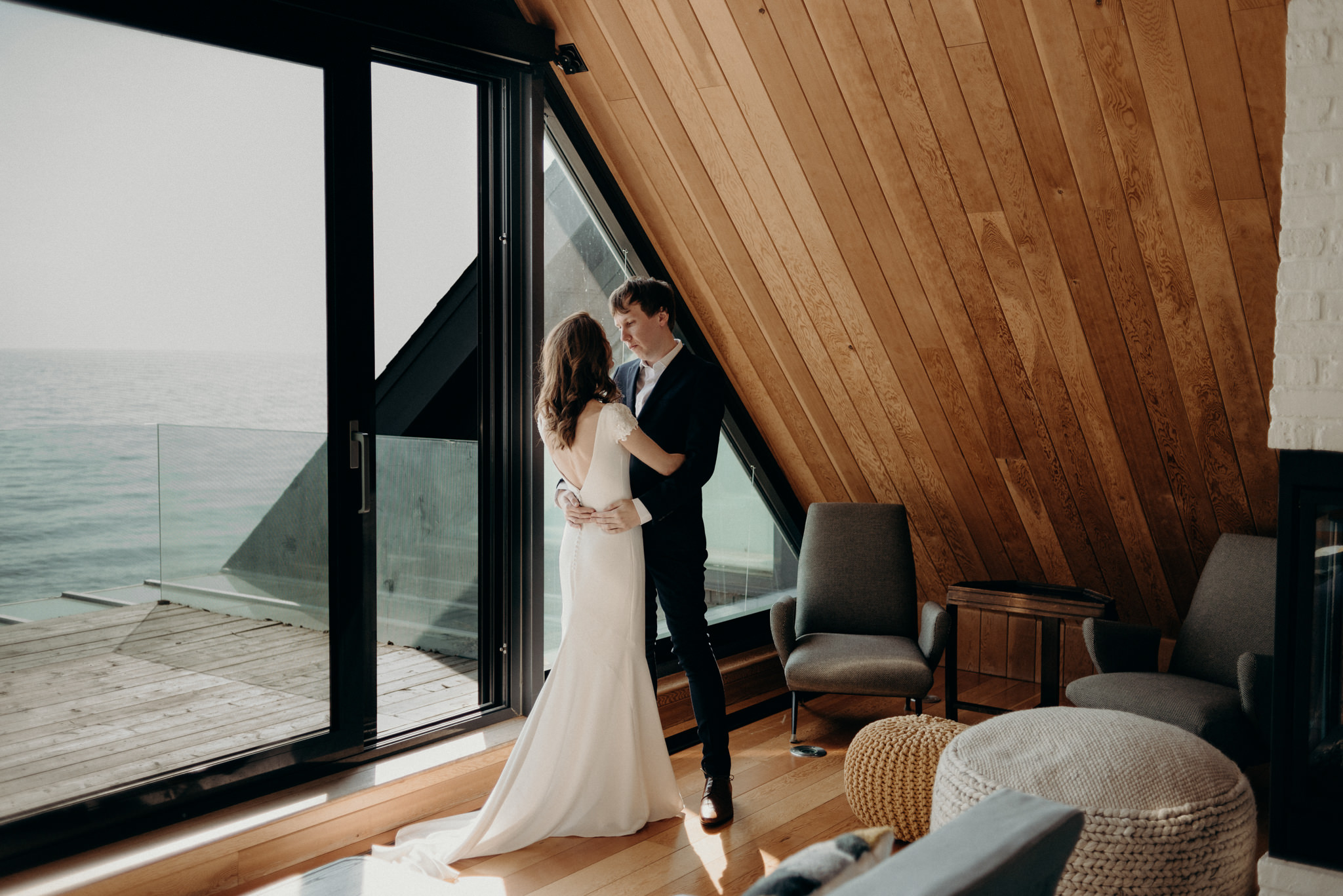 Drake Devonshire Elopement, wedding photos in owner's suite