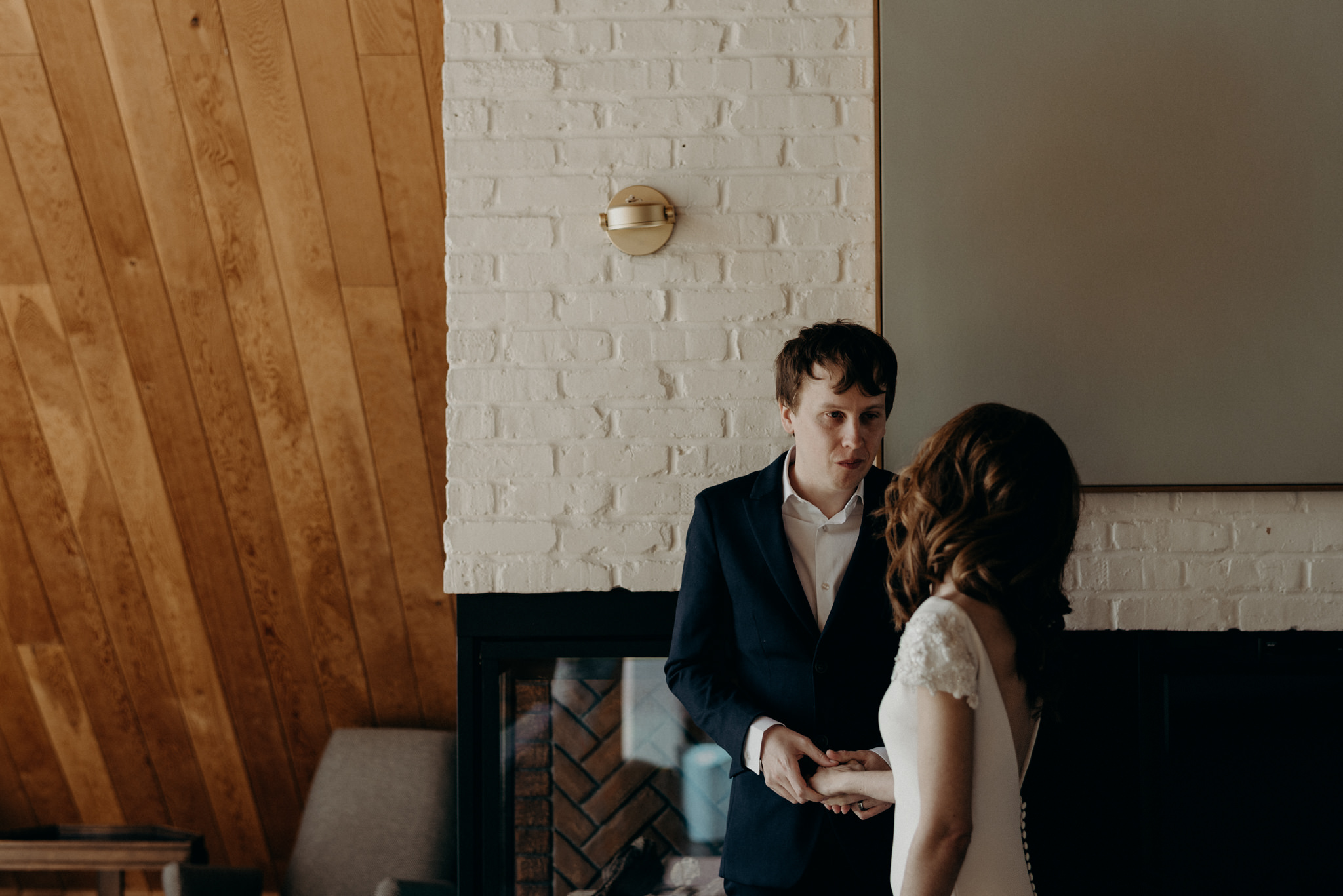 wedding portraits in owner's suite at Drake Devonshire