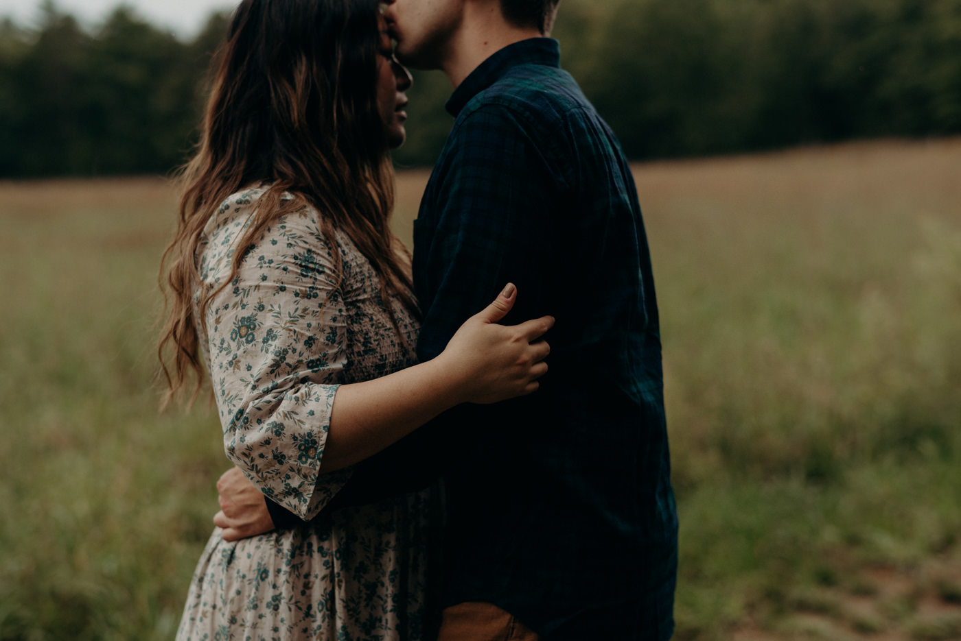 Intimate forehead kisses