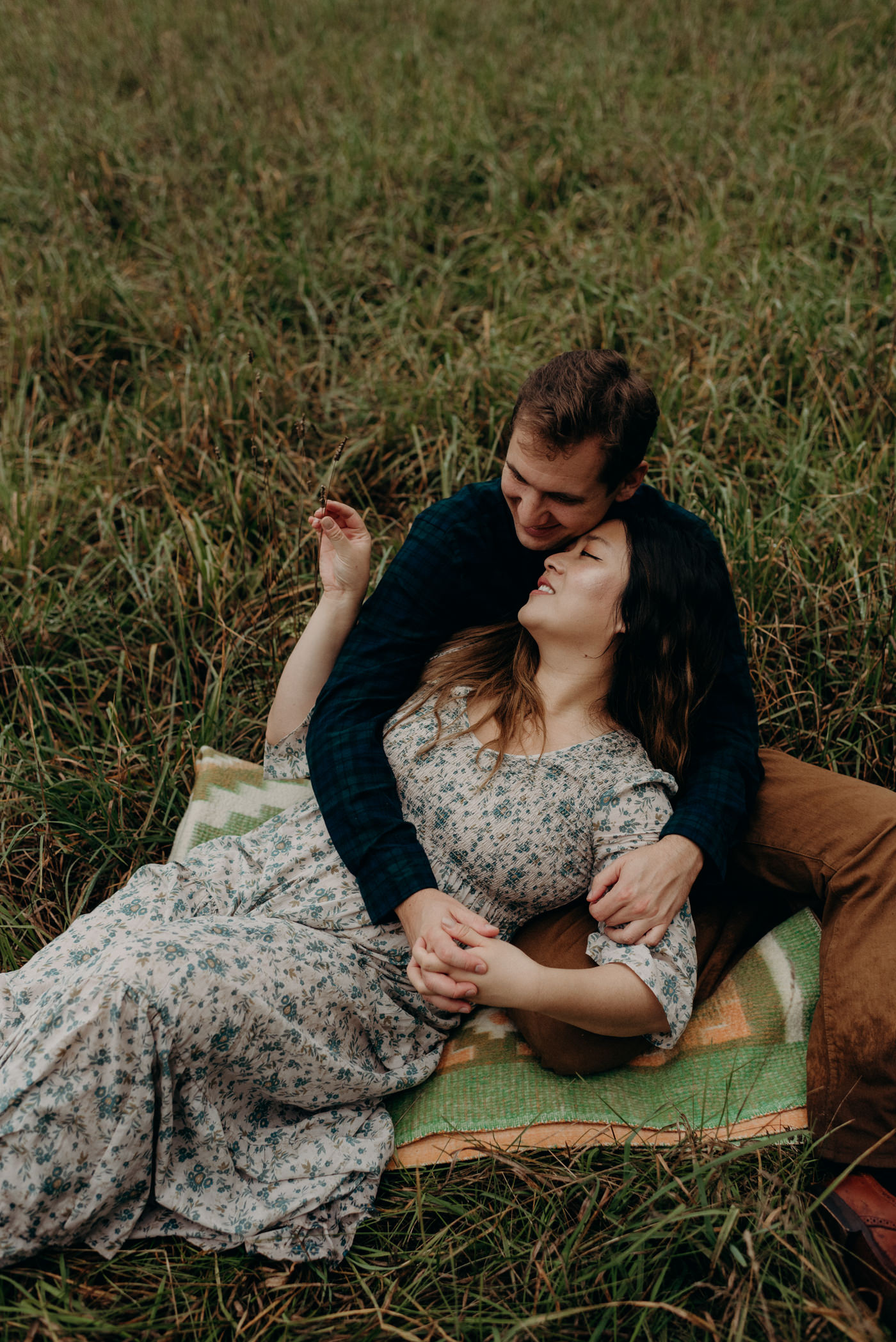 intimate engagement session